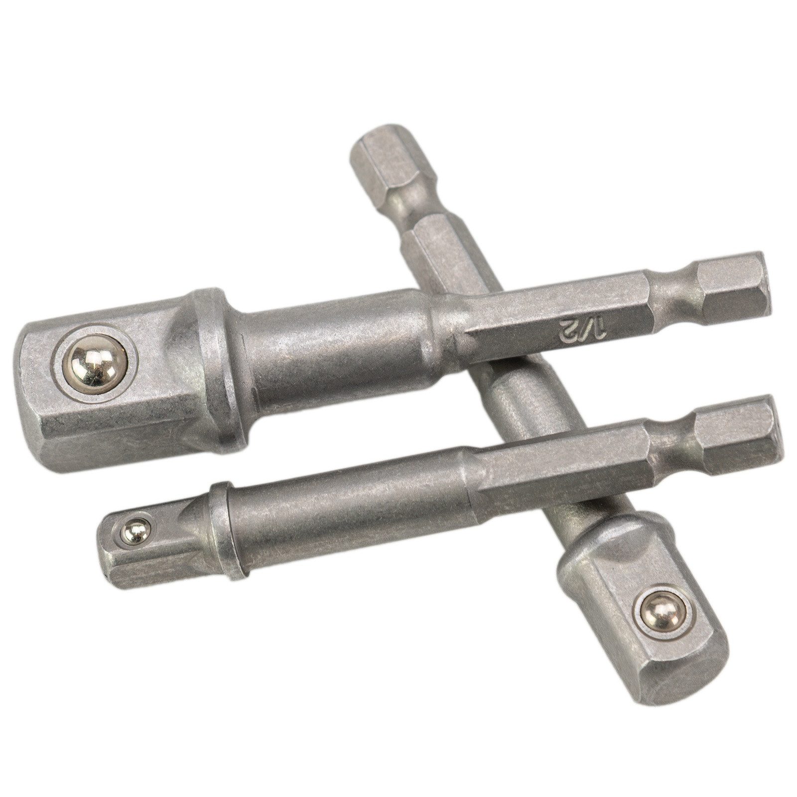 HASKYY Stecknuss Stecknuss Akkuschrauber-Adapter Set 3tlg. 1/4" 1/2" 3/8" 6-Kant Stecks – Bild 2 von 5