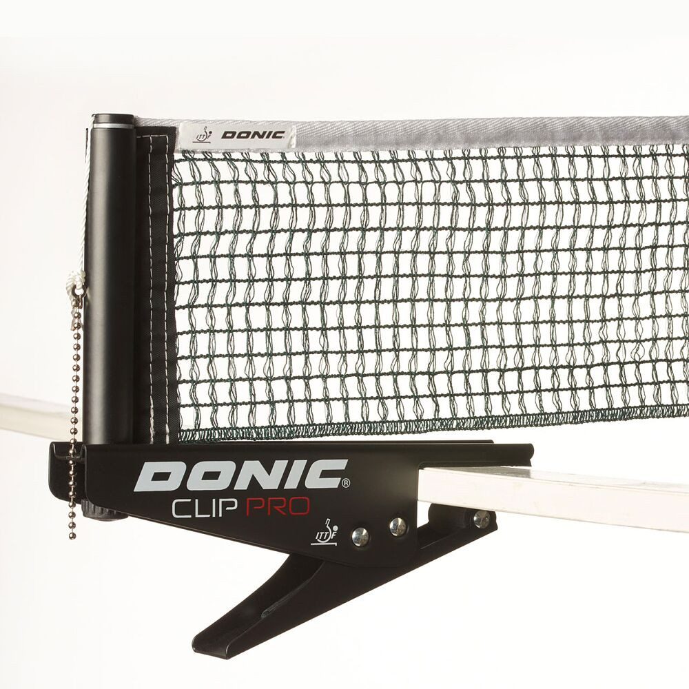 Donic Tischtennisnetz Tischtennisnetz Clip Pro, ITTF-zertifiziert: Für Wettkampf zugelassen