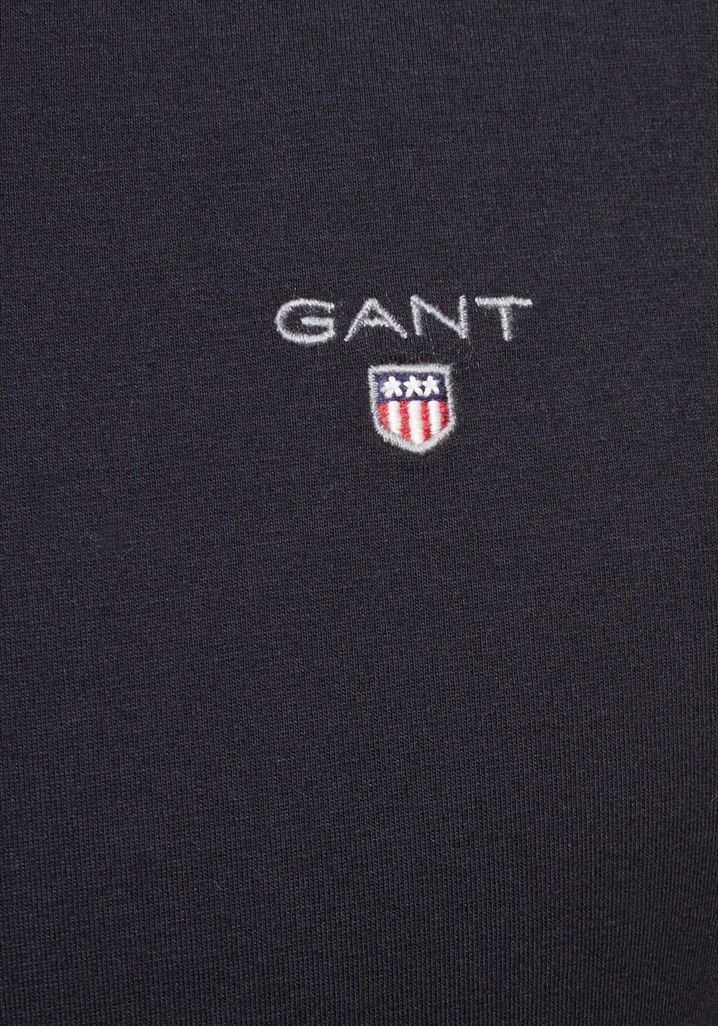 V-Shirt mit black Gant Blende