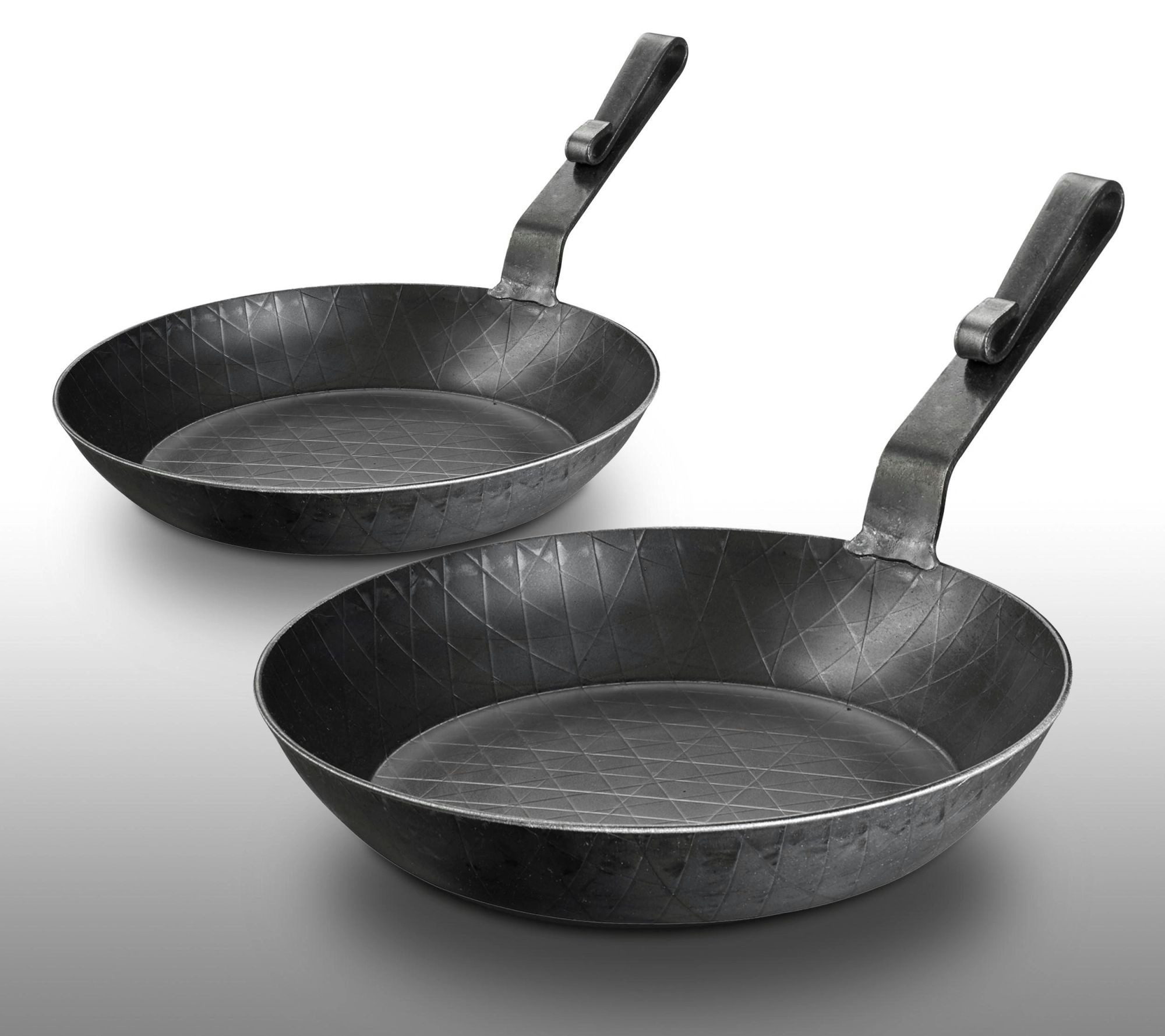 Westfalia Werkzeug Bratpfanne Schmiedeeiserne Bratpfanne, mit kurzem Hakenstiel, Ø 24 x 4 cm