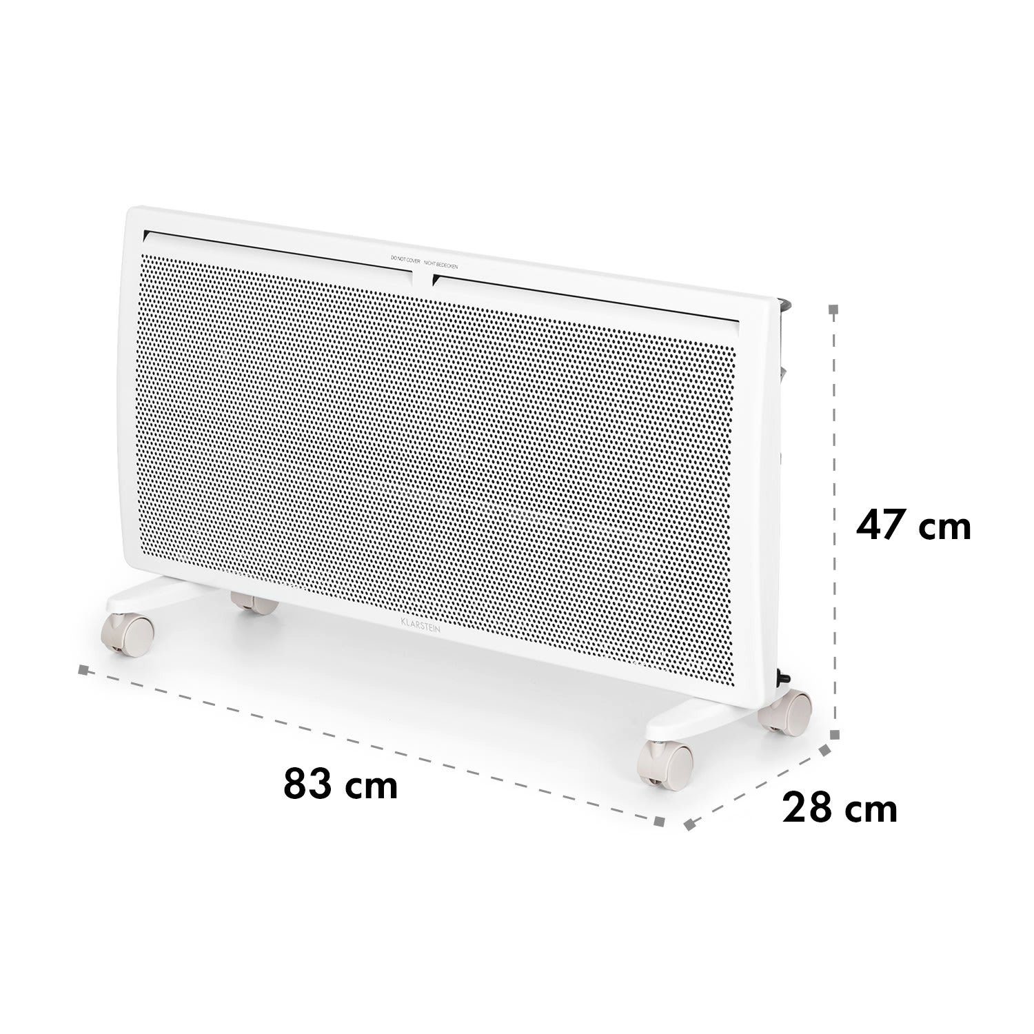 Klarstein Heizkörper Konvektor 2000 elektrischer Double, Heizstrahler Slimcurve Heizung elektrische Spot Elektrokoheizung W, Hot