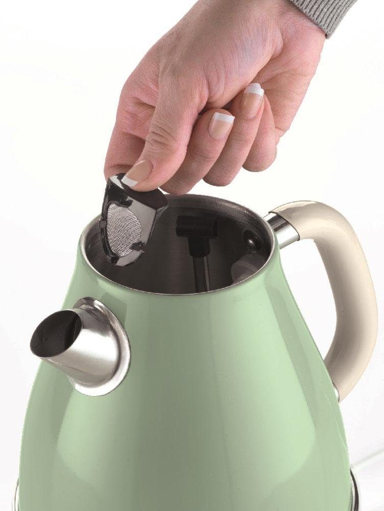 Ariete Wasserkocher Vintage 2869 grün, 1,7 l, 2200 W