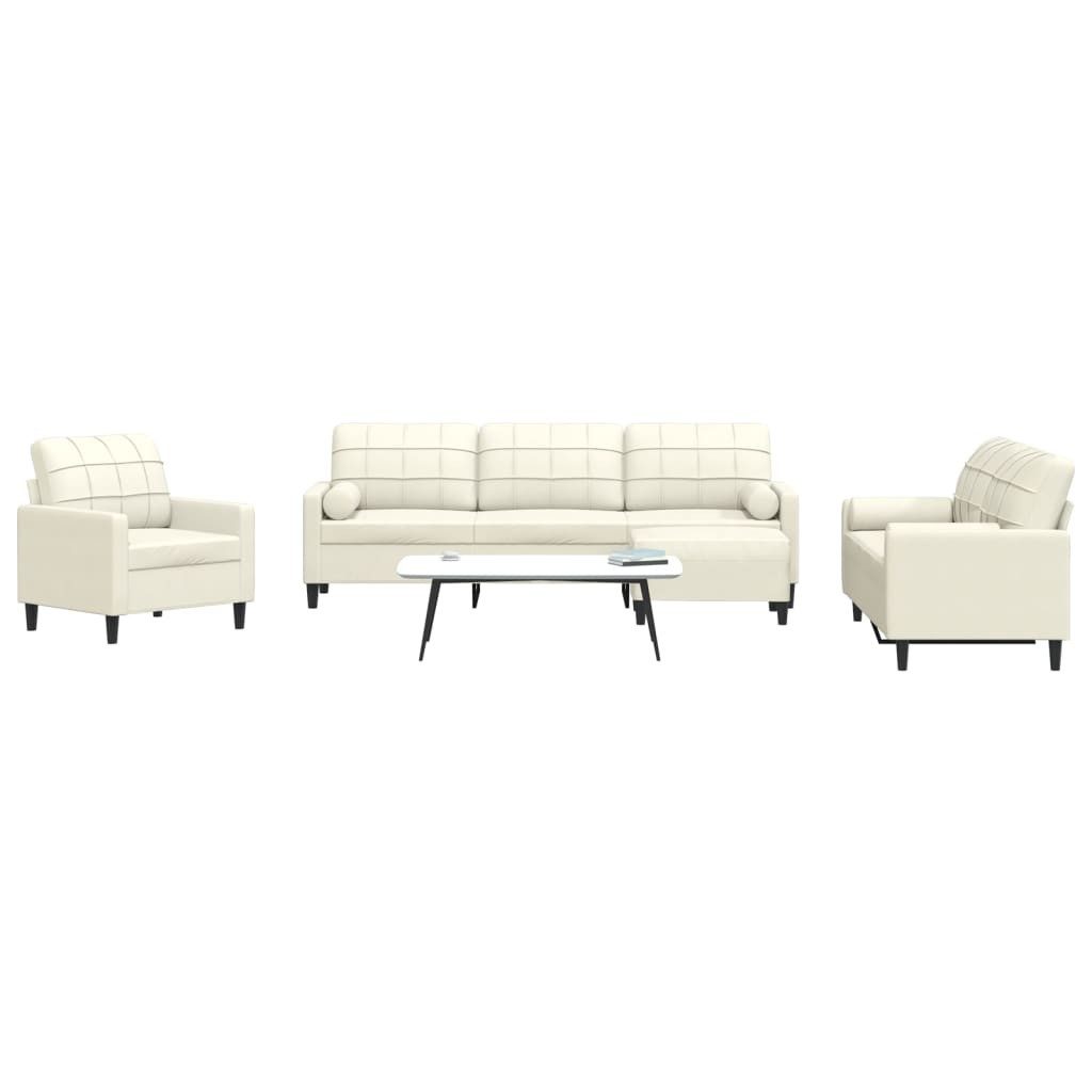 vidaXL Sofa 4-tlg. Sofagarnitur mit Kissen günstig online kaufen