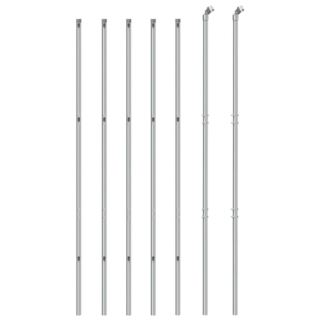 vidaXL Gartenzaun Maschendrahtzaun Silbern 1,4x10 m, günstig online kaufen
