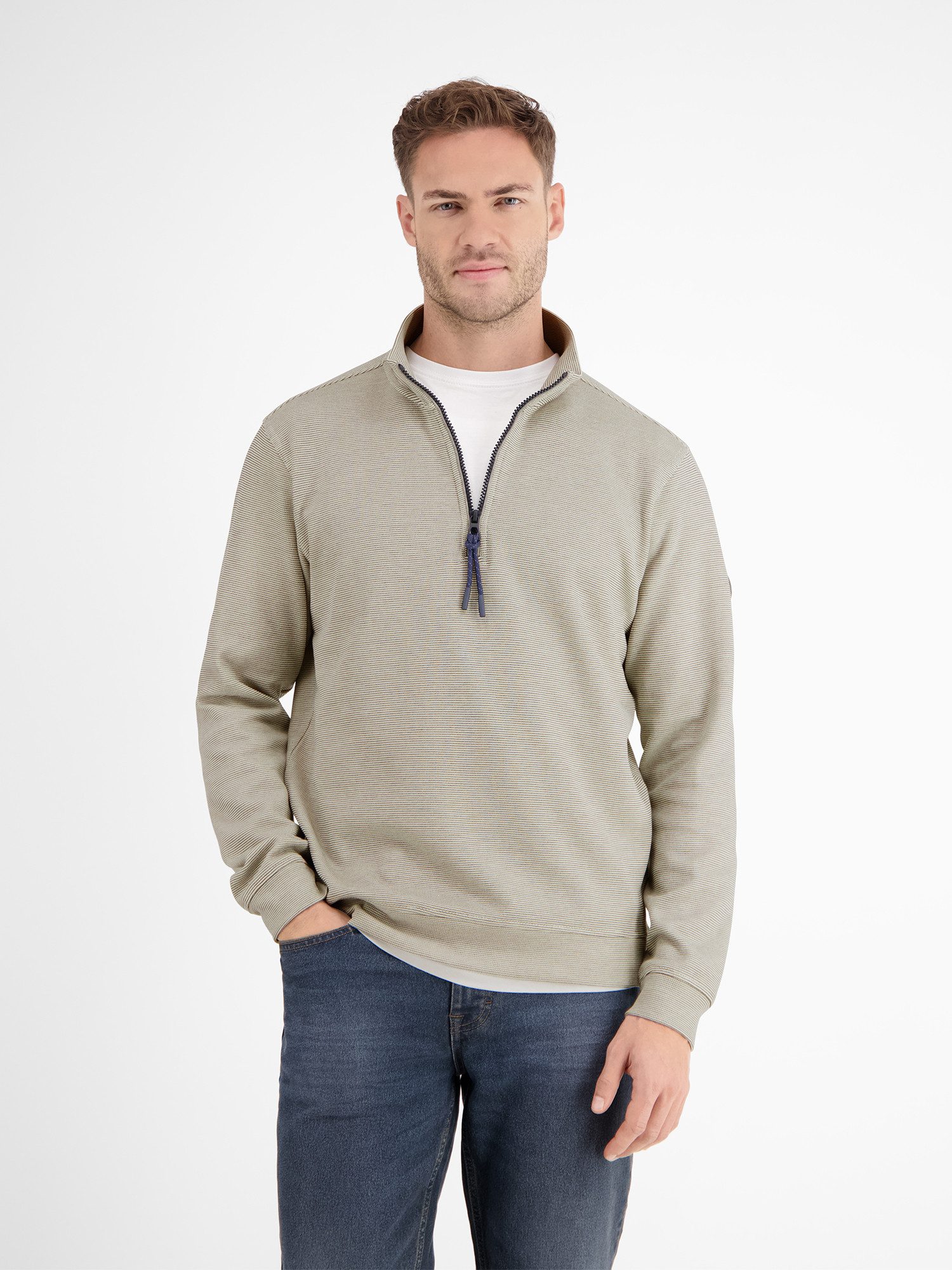 LERROS Sweatshirt "LERROS Unifarbener Sweattroyer für Herren" günstig online kaufen