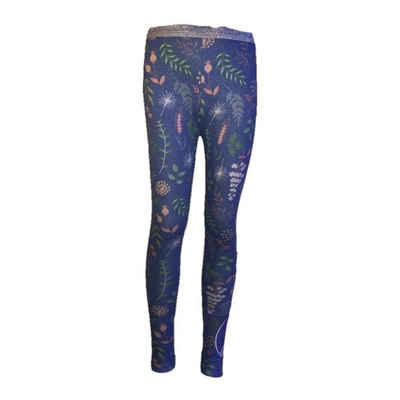 EplusM Leggings Frozen Leggings, blau mit glizerndem Bund