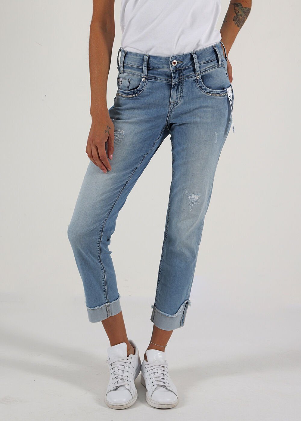 Miracle of Denim 5-Pocket-Jeans Rita Regular Fit mit hochwertiger Stoffqualität Punchy Blue