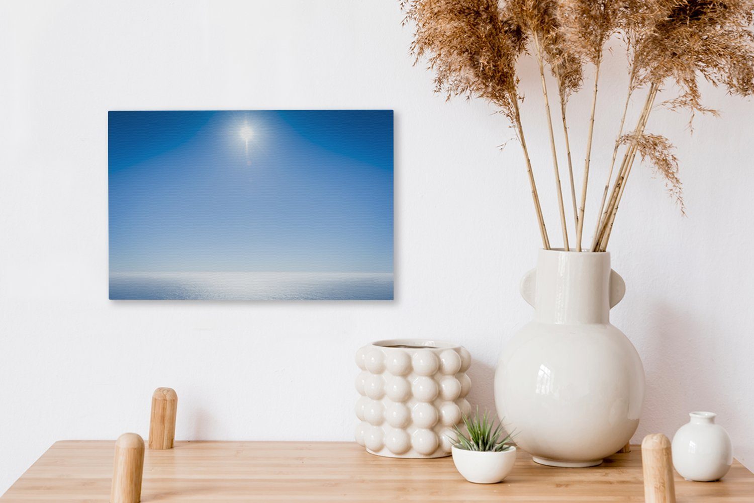 Meer - Sonne, Wandbild cm - 30x20 Wanddeko, St), (1 OneMillionCanvasses® Leinwandbilder, Leinwandbild Sommer Aufhängefertig,
