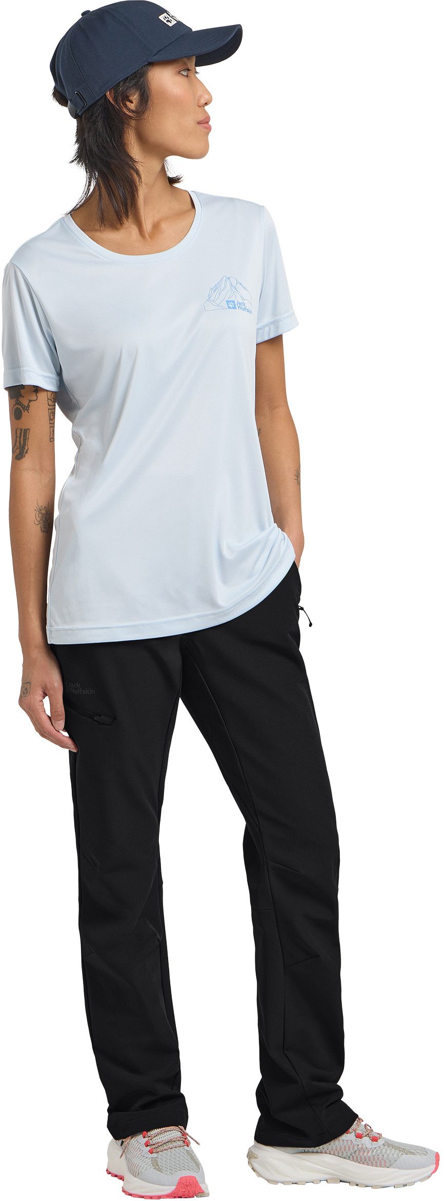 Jack Wolfskin Outdoorhose GEIGELSTEIN PANTS W sehr atmungsaktiv