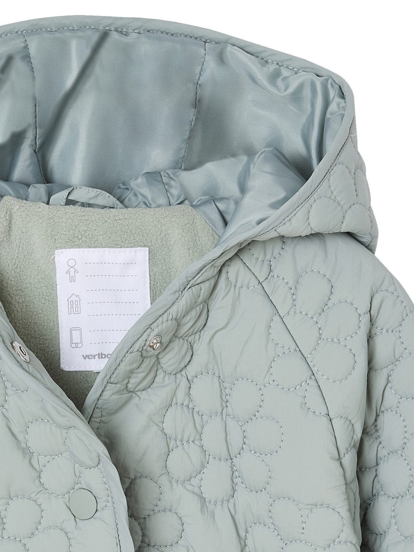 vertbaudet Steppjacke Mädchen Light-Steppjacke mit Blumenmuster