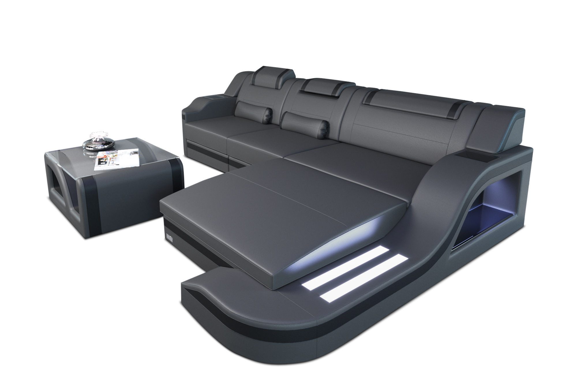 Sofa Dreams Ecksofa Ledersofa Palermo L günstig online kaufen