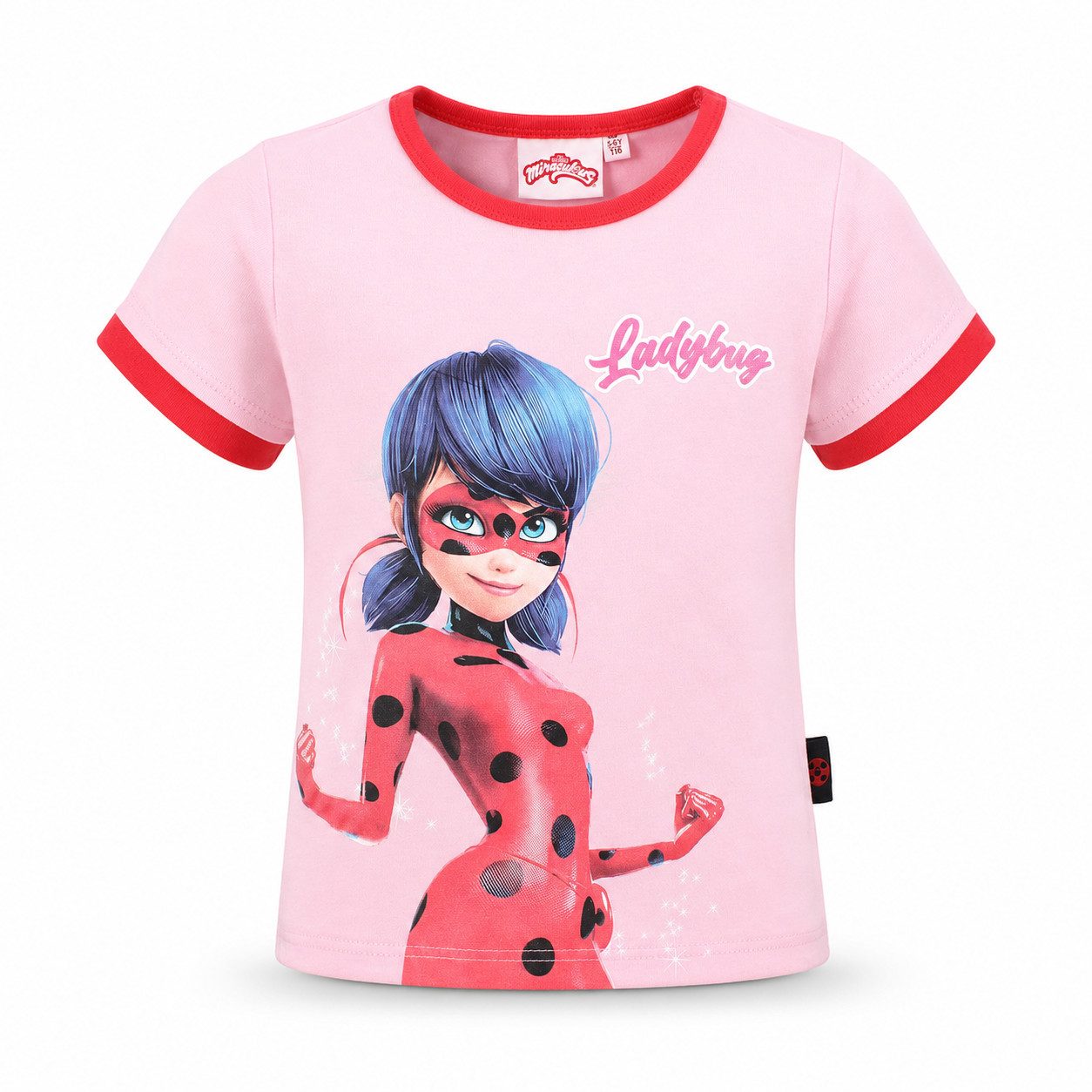 Miraculous - Ladybug Print-Shirt Miraculous Ladybug Mädchen Kinder kurzarm T-Shirt Shirt reine Baumwolle