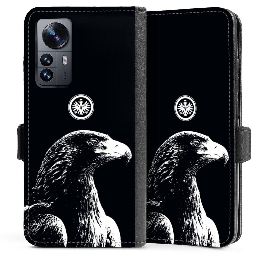 DeinDesign Handyhülle Eintracht Frankfurt Offizielles Lizenzprodukt Attila SGE Attila, Xiaomi 12 5G Hülle Handy Flip Case Wallet Cover Handytasche Leder