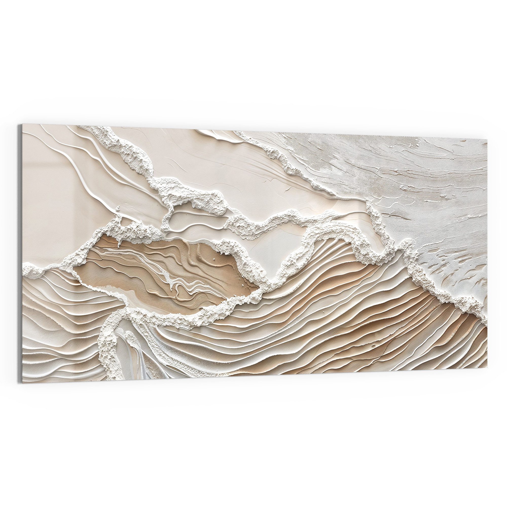 DEQORI Glasbild 'Sandwellenzauber', 'Sandwellenzauber', Glas Wandbild Bild günstig online kaufen