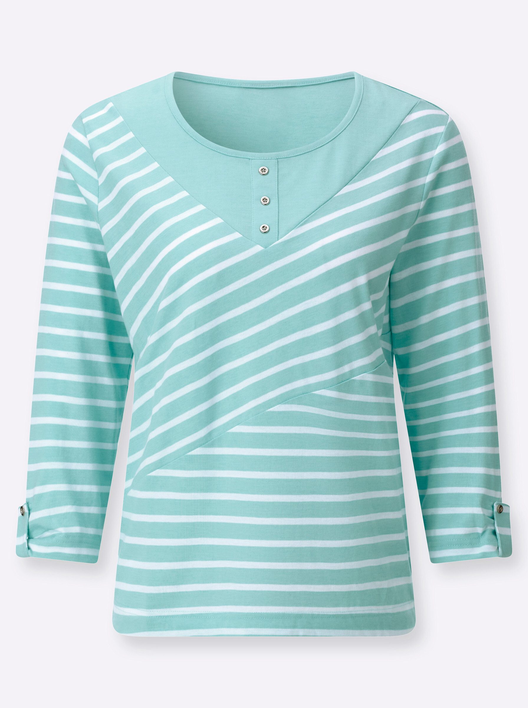 Witt T-Shirt Ringelshirt 3/4-Arm