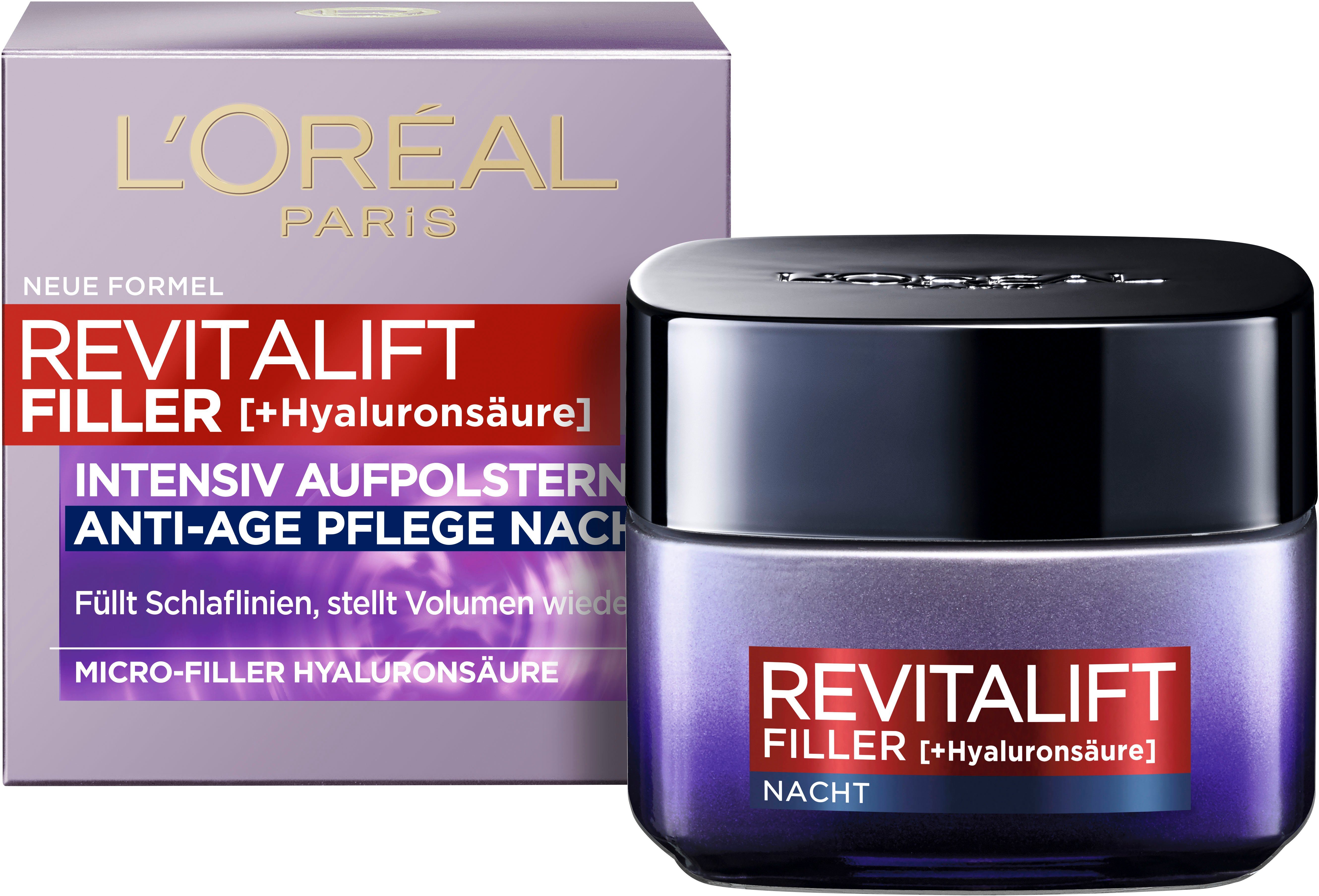 L'ORÉAL PARIS Nachtcreme Revitalift Filler Nachtpflege | Anti-Aging-Cremes