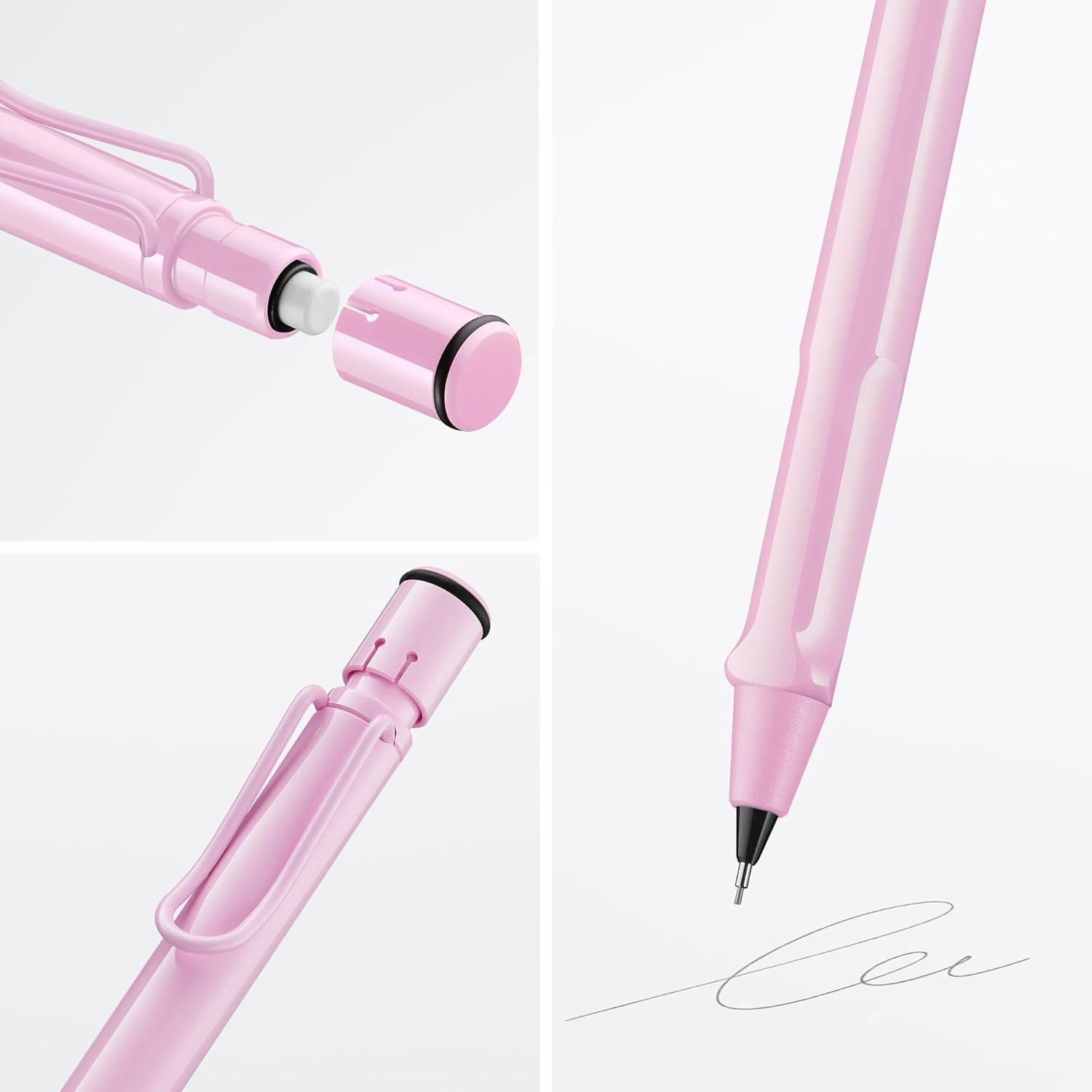 LAMY Druckbleistift LAMY Druckbleistift Safari LIGHTROSE mit Mine 0,5mm und Radiergummi