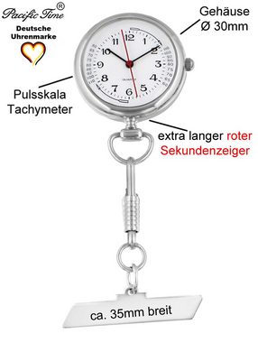 Pacific Time Krankenpflegeuhr Damen Schwesternuhr mit Anstecknadel, Gratis Versand