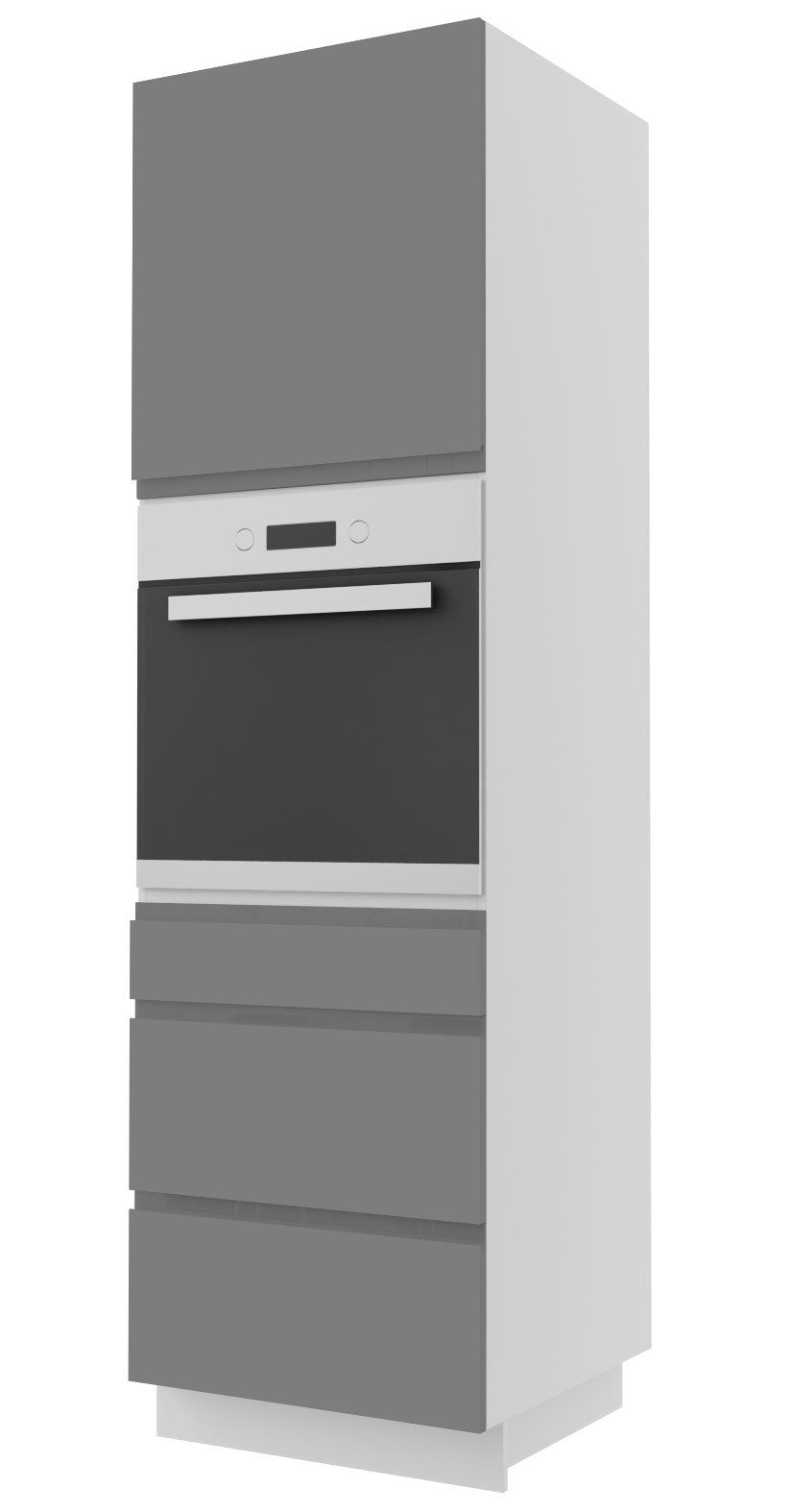 Feldmann-Wohnen Backofenumbauschrank Avellino (1-St) 60cm Front- & Korpusfa günstig online kaufen