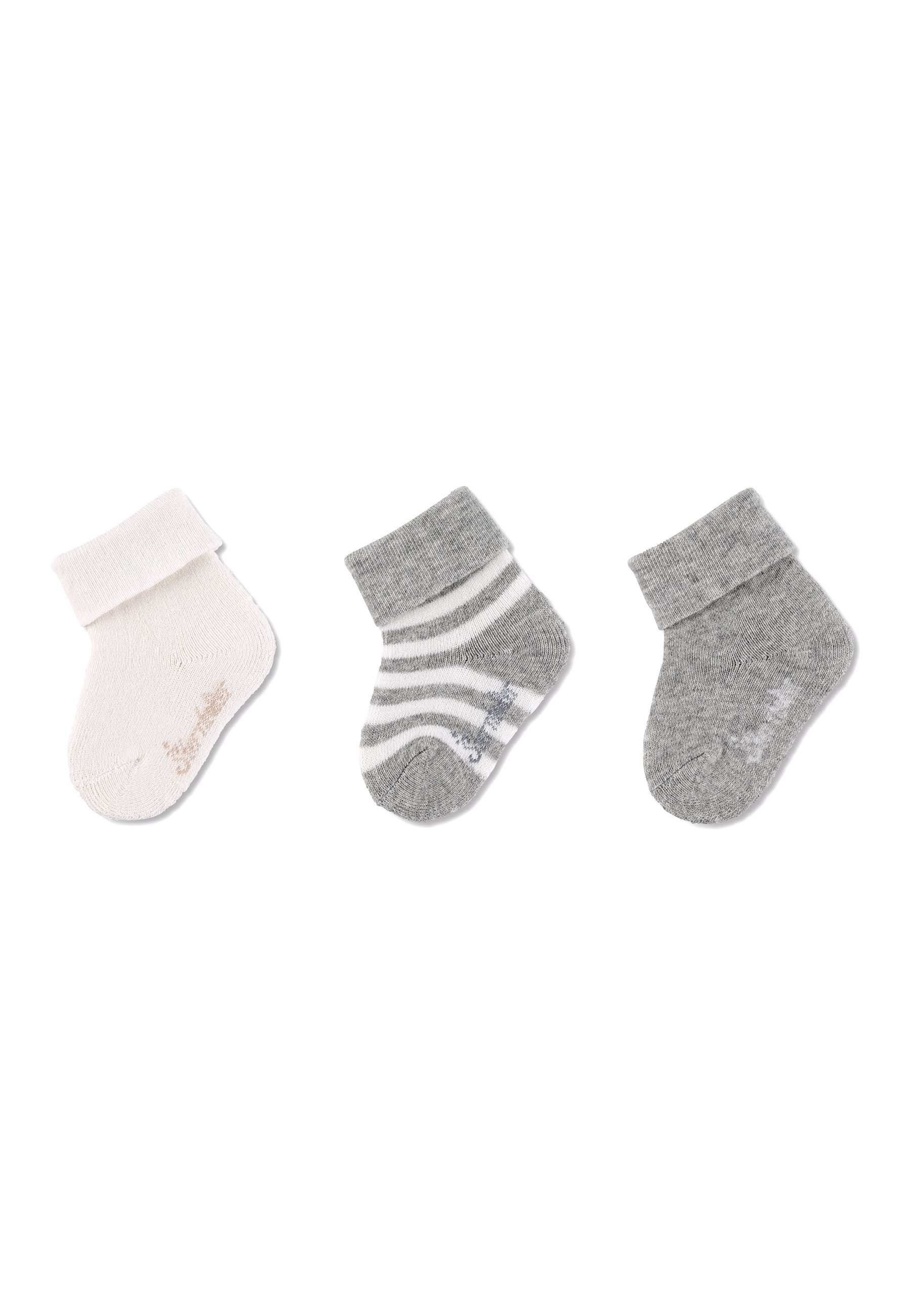 Sterntaler® Basicsocken GOTS Baby-Socken Ringel, 3er-Pack