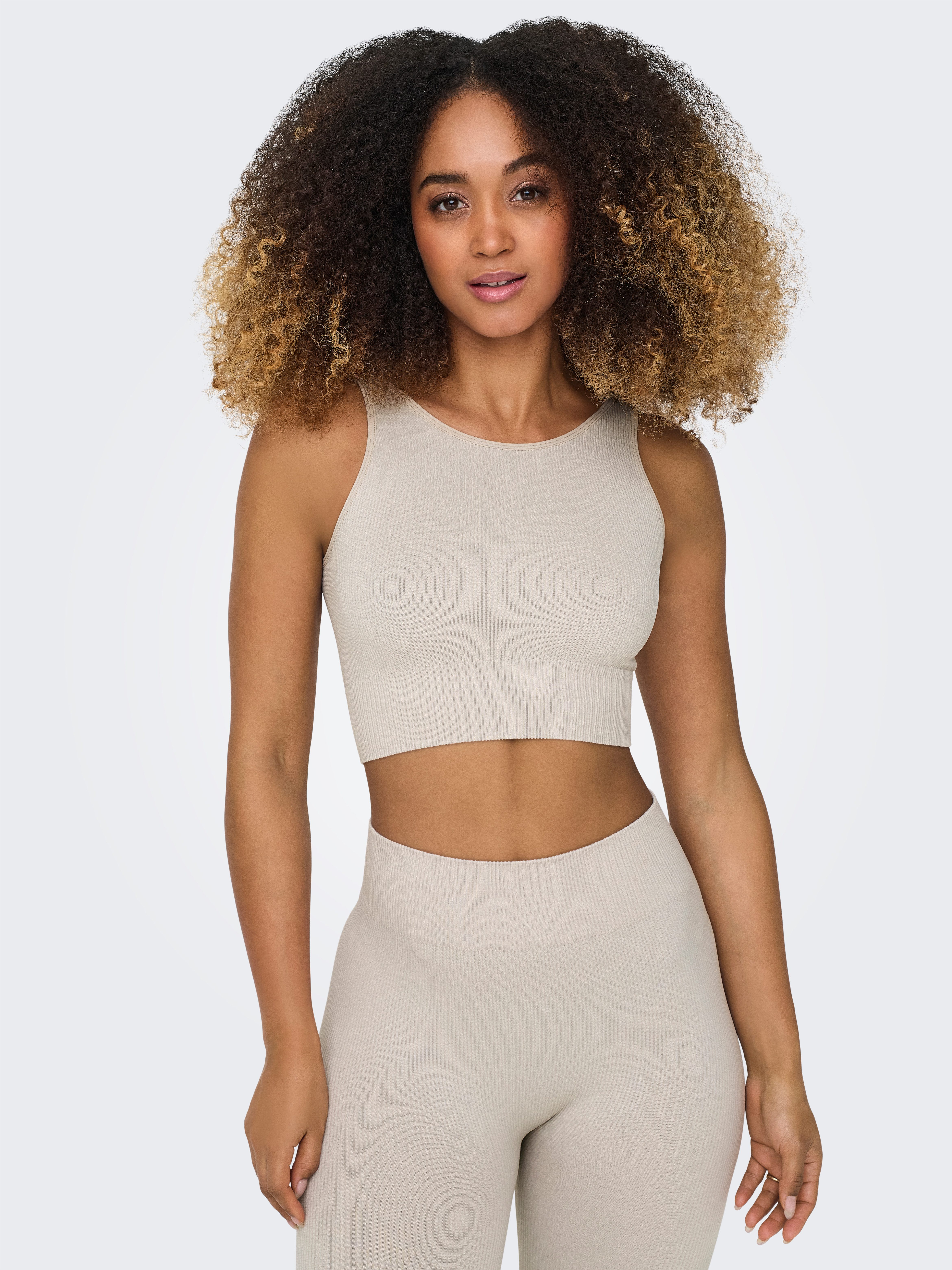 ONLY Play Trainingstop ONPJAIA LIFE Cropped Fit, in feiner Rippstruktur günstig online kaufen