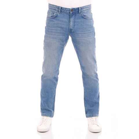 TOM TAILOR Straight-Jeans Herren Jeanshose Marvin Regular Fit Denim Hose mit Stretch