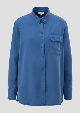 s.Oliver Langarmbluse Oversize-Bluse aus Lyocell Garment Dye