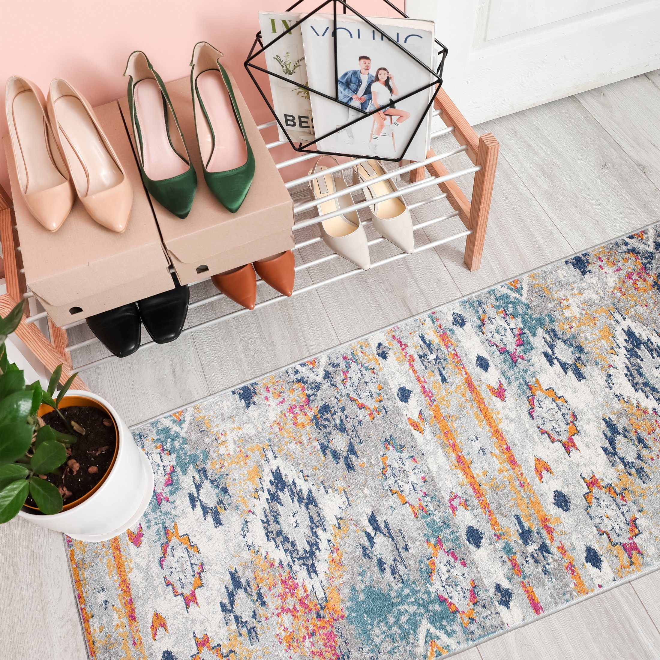 Mazovia Läufer Läufer Flurläufer Boho Teppichläufer günstig online kaufen