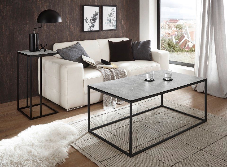 Beistelltisch grau MCA furniture Fargo, Couchtisch 40x35, (no-Set) Couchtisch