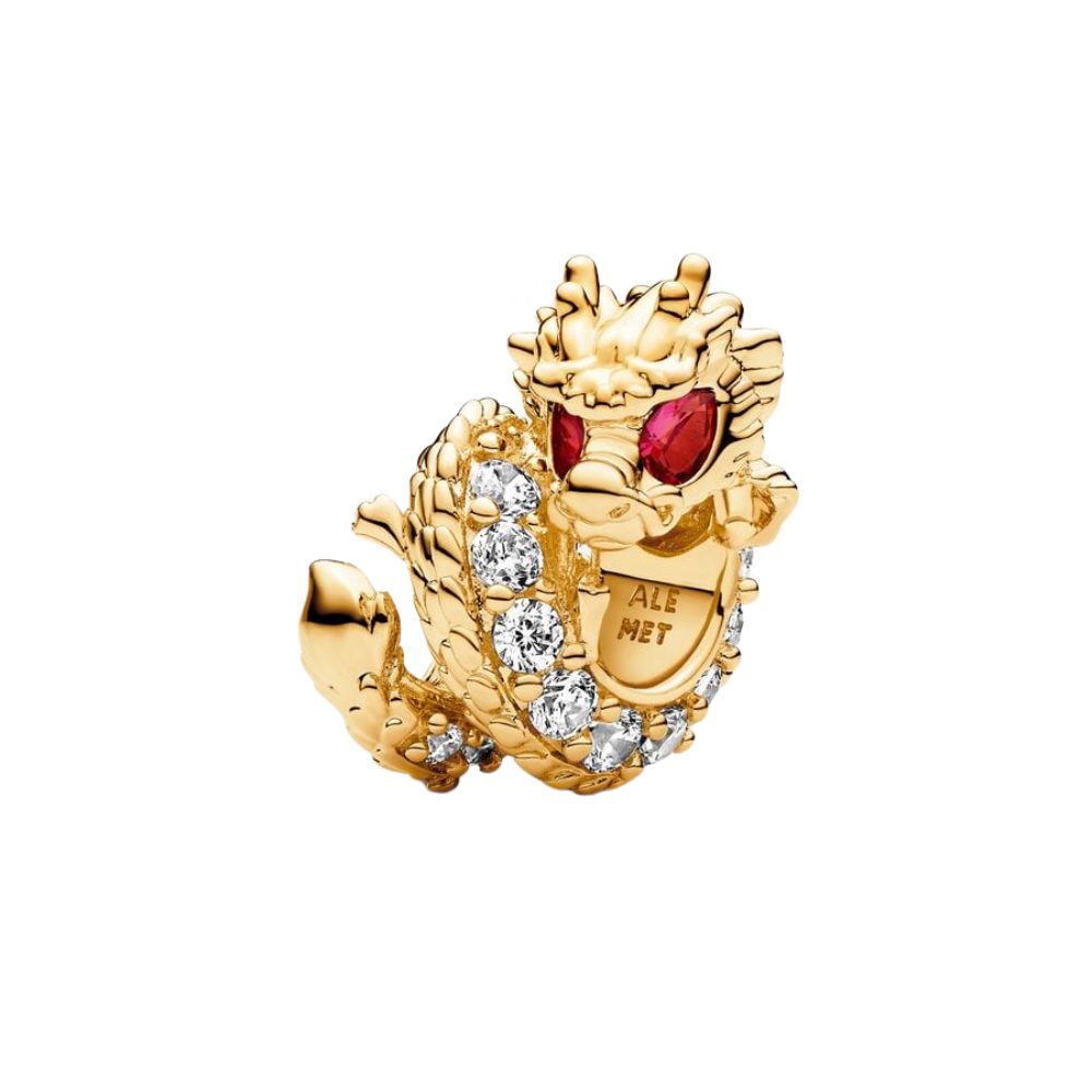 Pandora Charm-Einhänger 763069C01, Pandora, Charm, Drache, China, Chinesiches Jahr, Rot