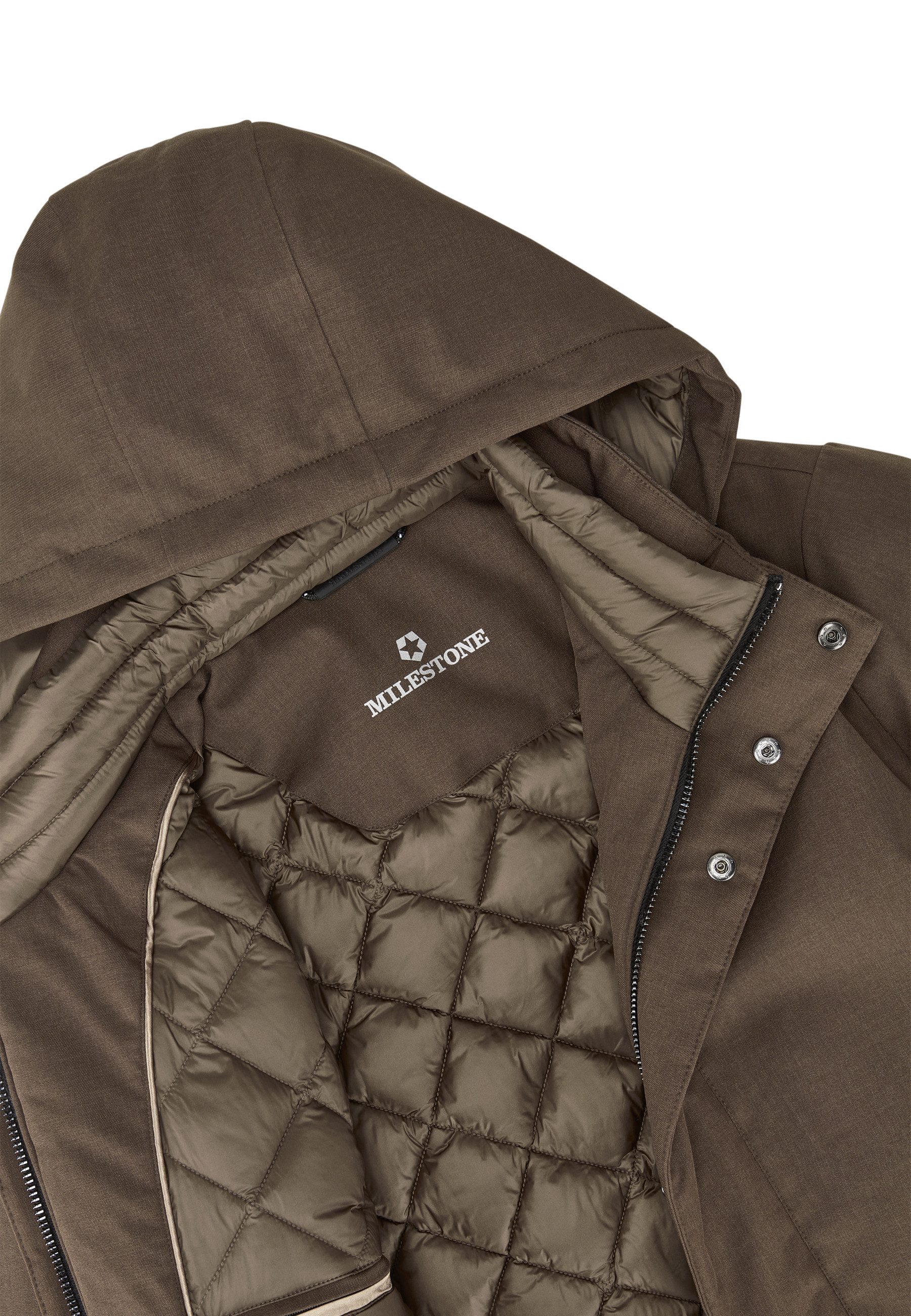 MILESTONE Parka MSLennox Herren Jacke Mantel klassisch, sportlich normale Passform