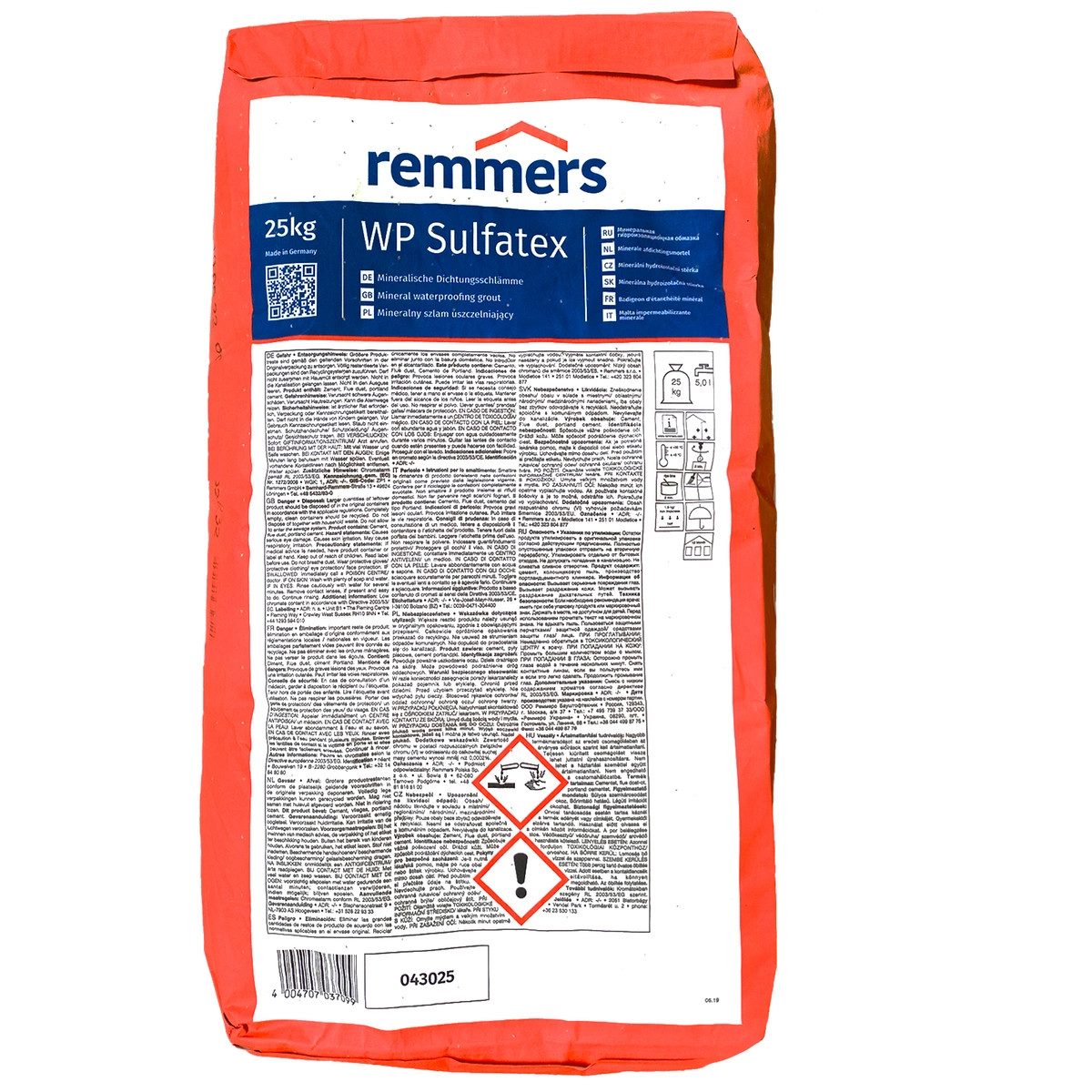 Remmers Fugenmörtel Remmers WP Sulfatex 25kg Dichtungsschlämme Innen/Außen Schutz