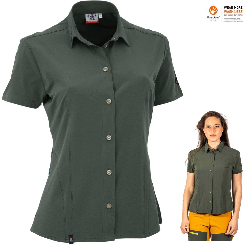 Maul T-Shirt Maul - Vilsalpsee 3XT - Damen Outdoor Bluse elastisch, grün