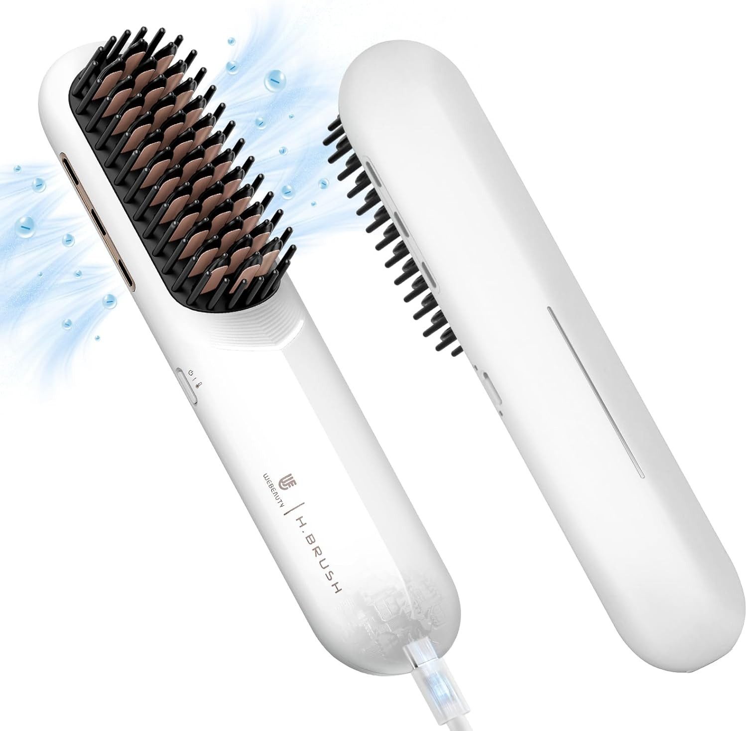 Haarglättbürste Kabellose Glättbürste Glätteisen Reise Mini Heizbürste Haarbürste