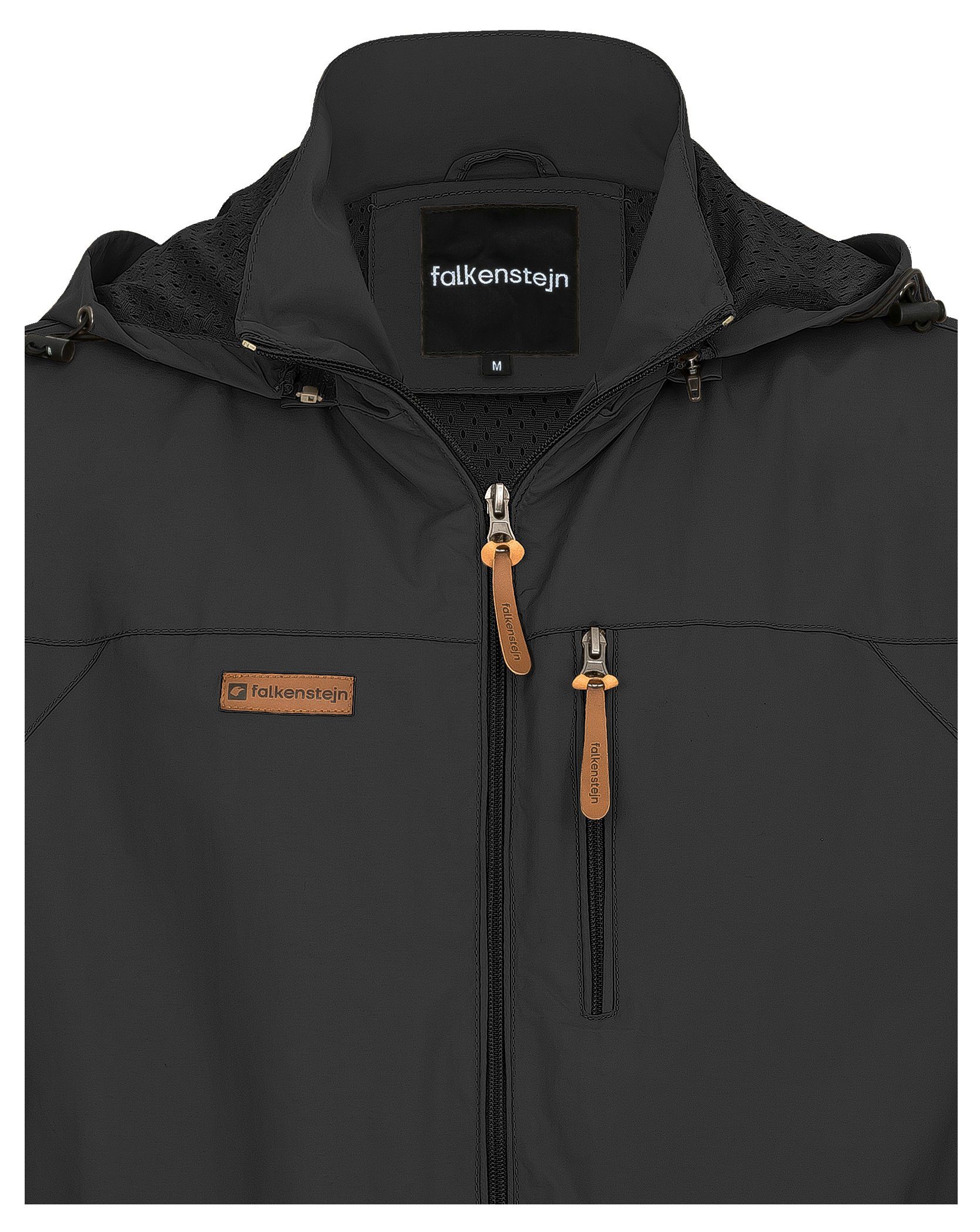 FALKENSTEJN Windbreaker Summer Windbreaker Windjacke leichte Jacke Anorak Größe S - 7XL mit Kapuze