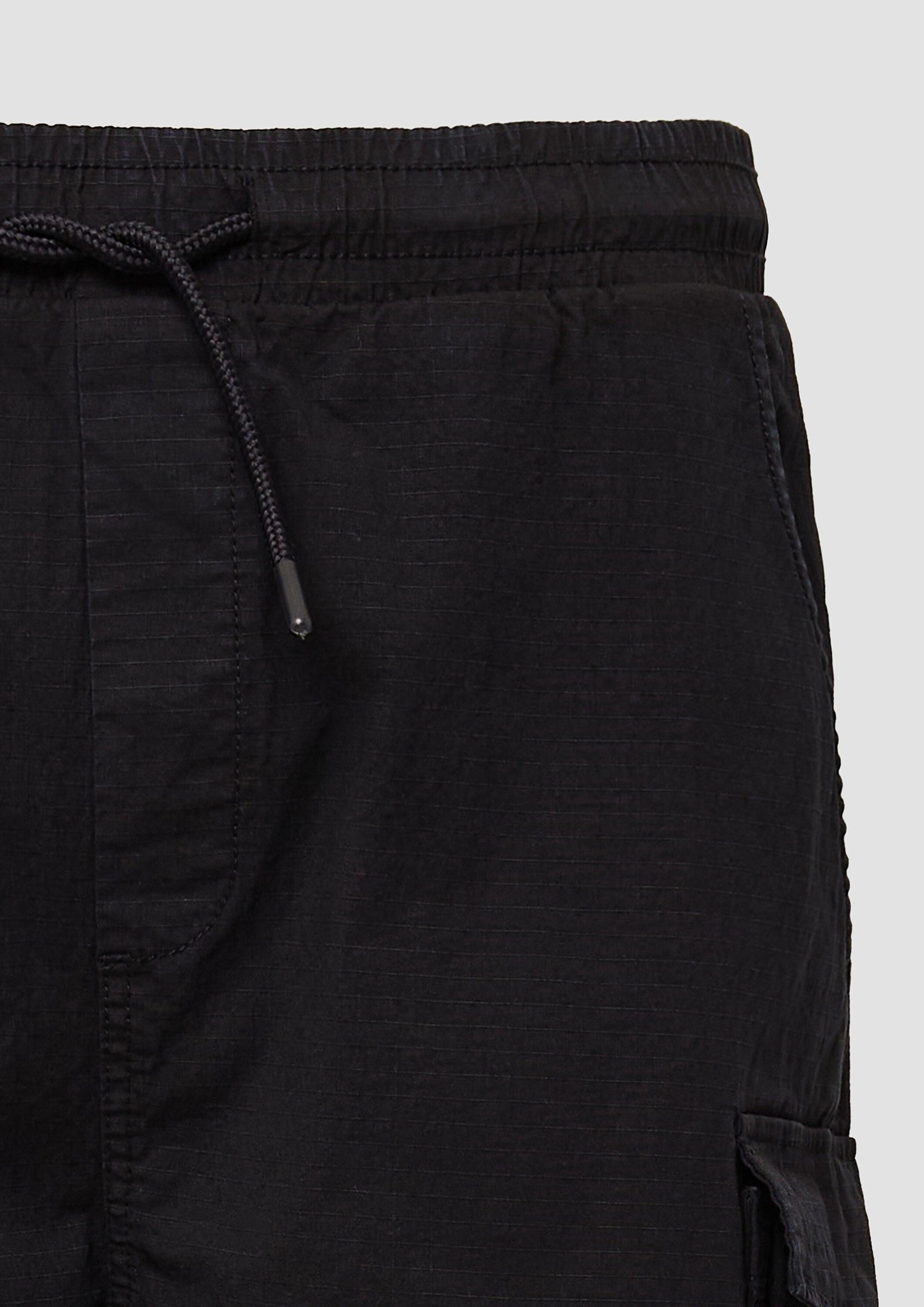 QS Shorts Bermuda Cargo-Short aus strukturierter Ware