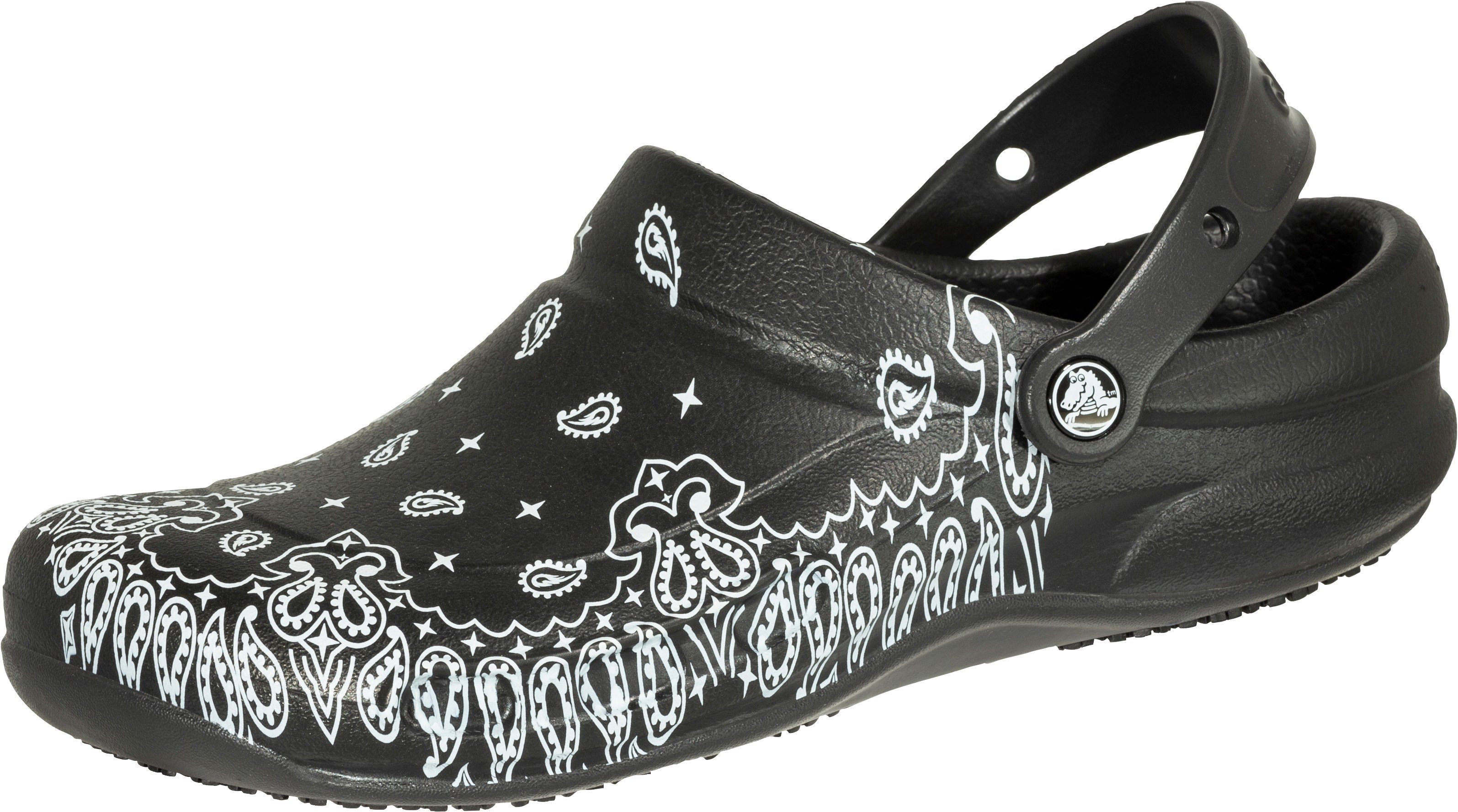 Crocs Clogs »Bistro Graphic Clog schwarz/weiß«, rutschfest online