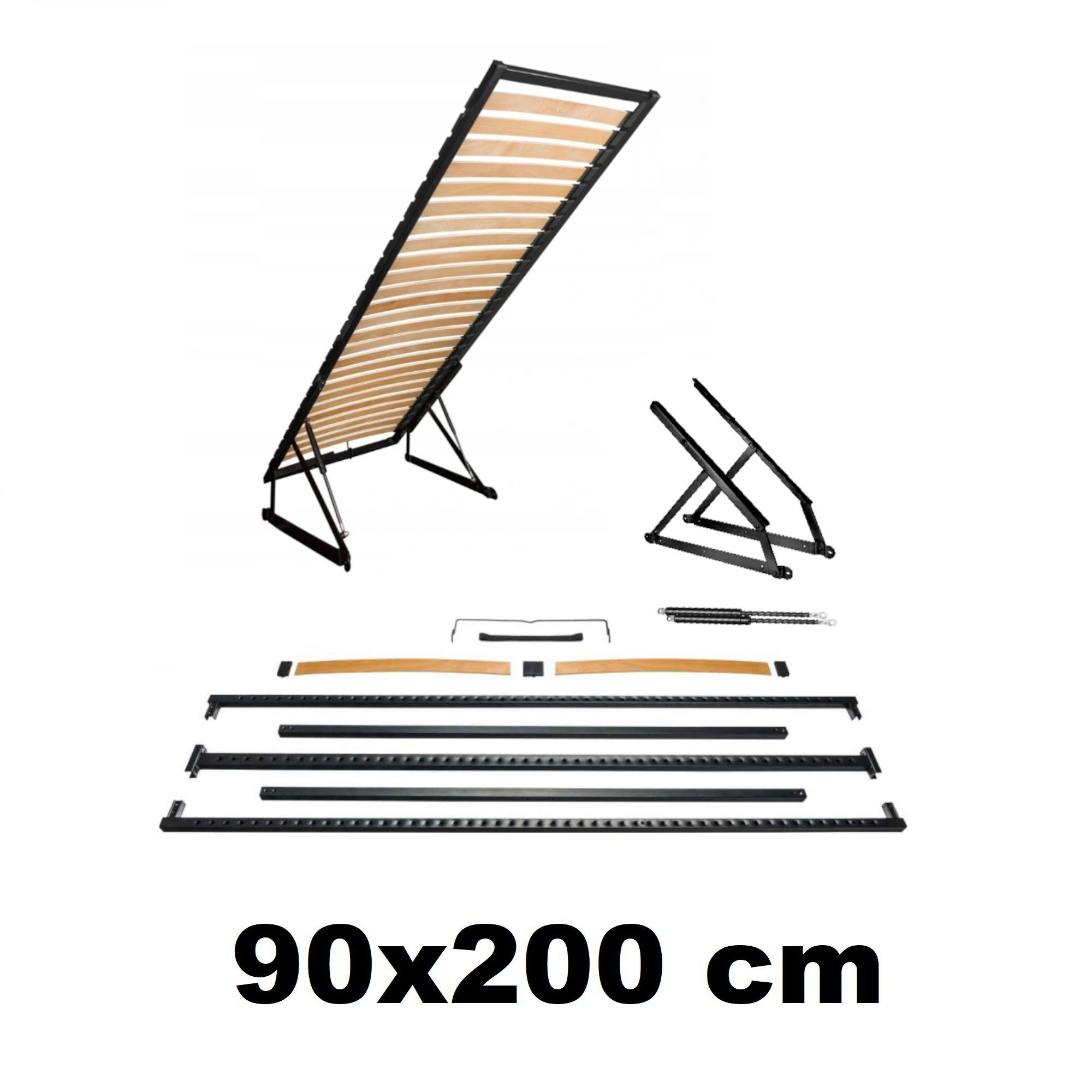 Lattenrost Lattenrost Hebemechanismus Bett Lattenrahmen klappbar Bettkasten, Prima-Online