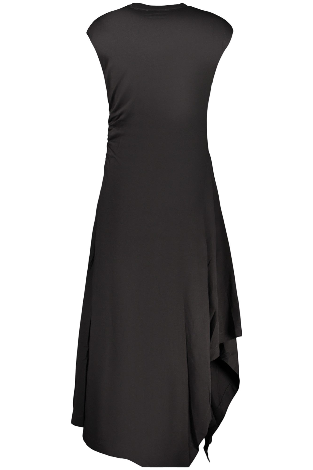 Desigual Partykleid Ärmelloses langes Damenkleid in Schwarz mit Rundhalsausschnitt