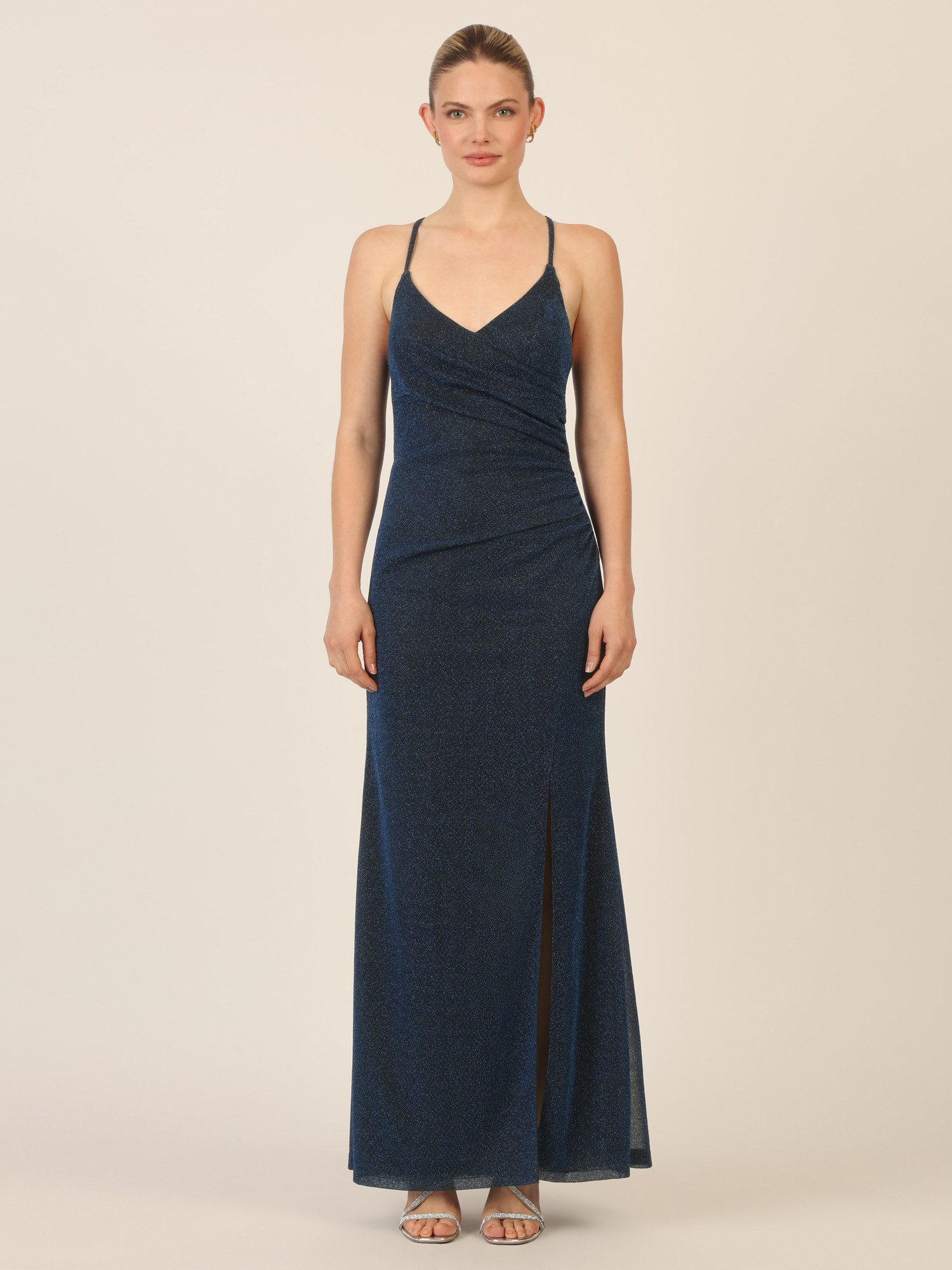 Apart Abendkleid mit schmalen verstellbaren Trägern, hinten gekreuzt günstig online kaufen