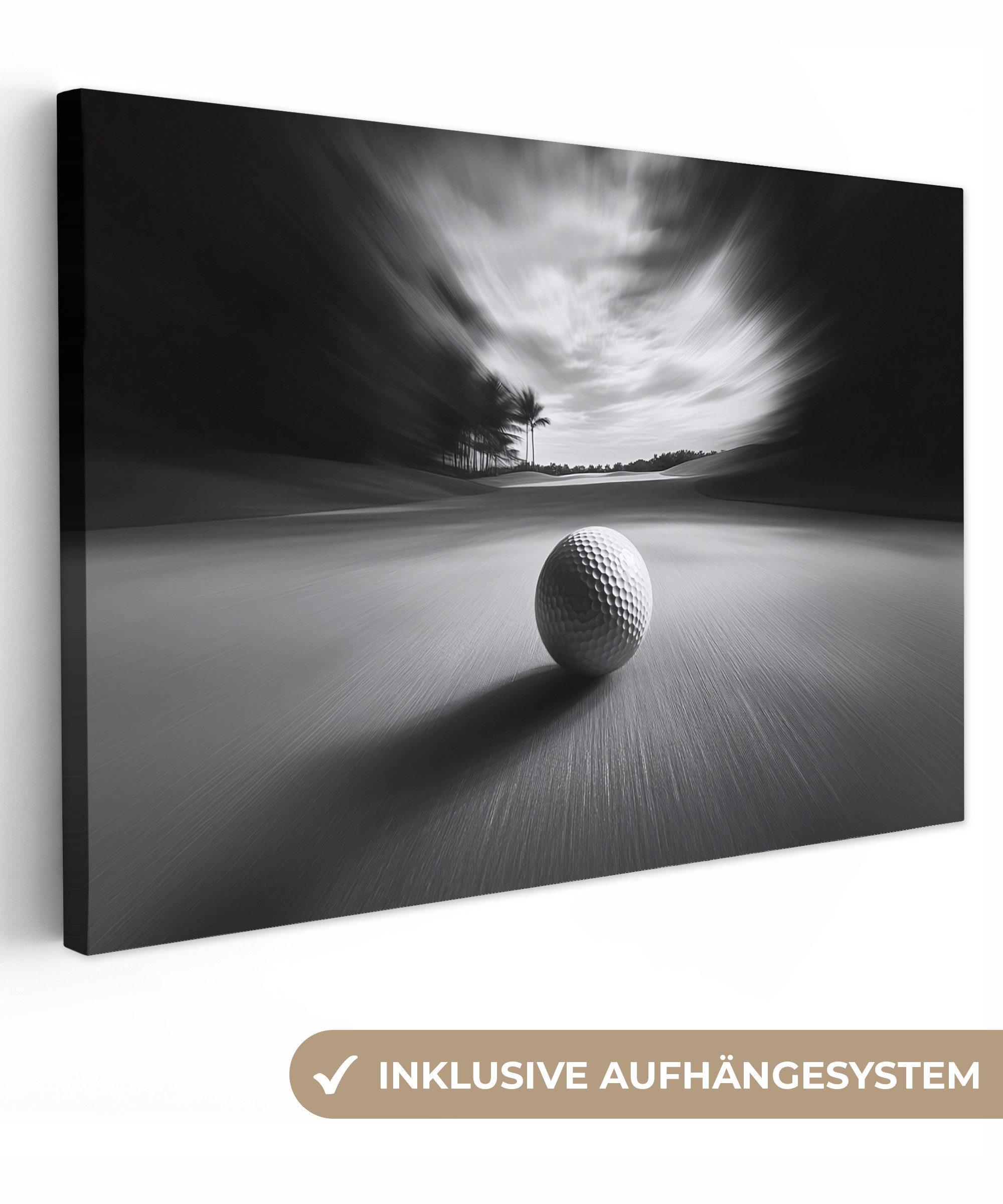 OneMillionCanvasses® Leinwandbild Golfball - Unscharf - günstig online kaufen