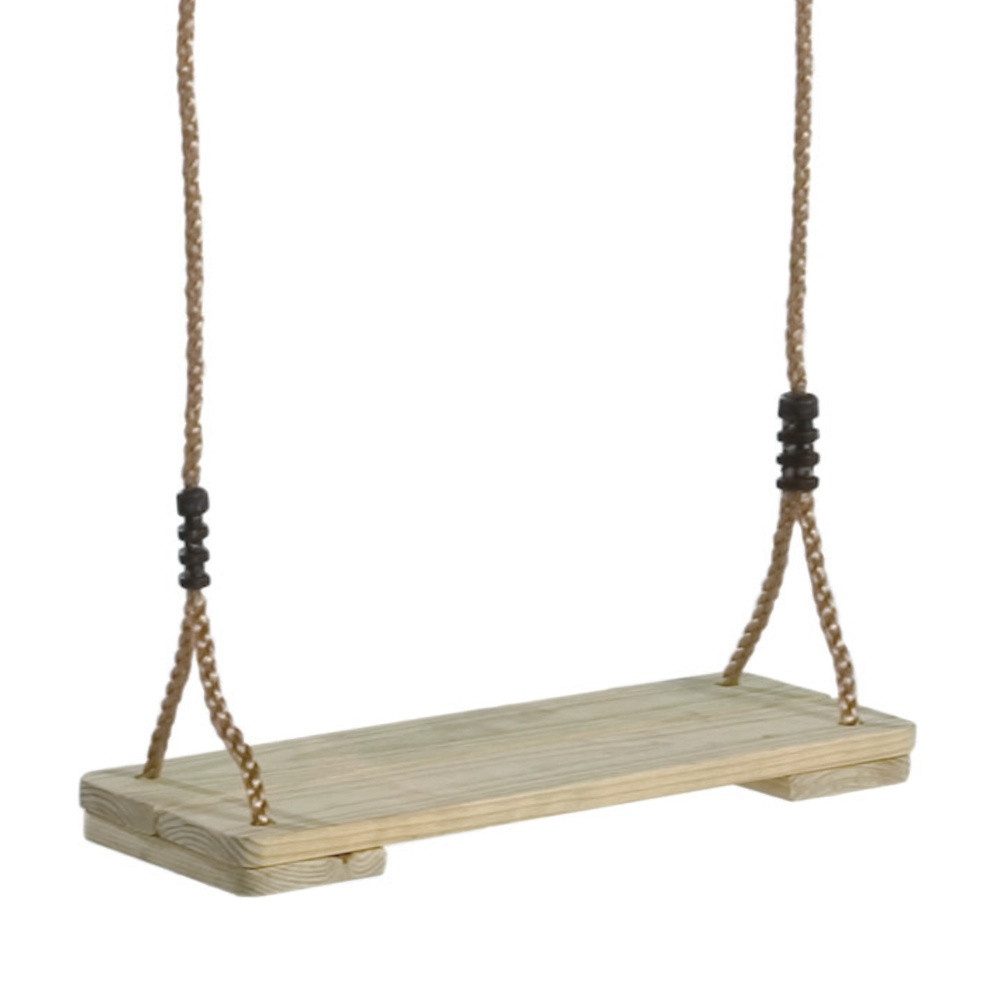 Wickey Schaukelsitz aus Holz – Massiv, robust & wetterfest für draußen (Natürliche Kinderschaukel förderung von Gleichgewicht & Koordination), für Garten, Spielturm oder Kinderschaukel, Wetterfest