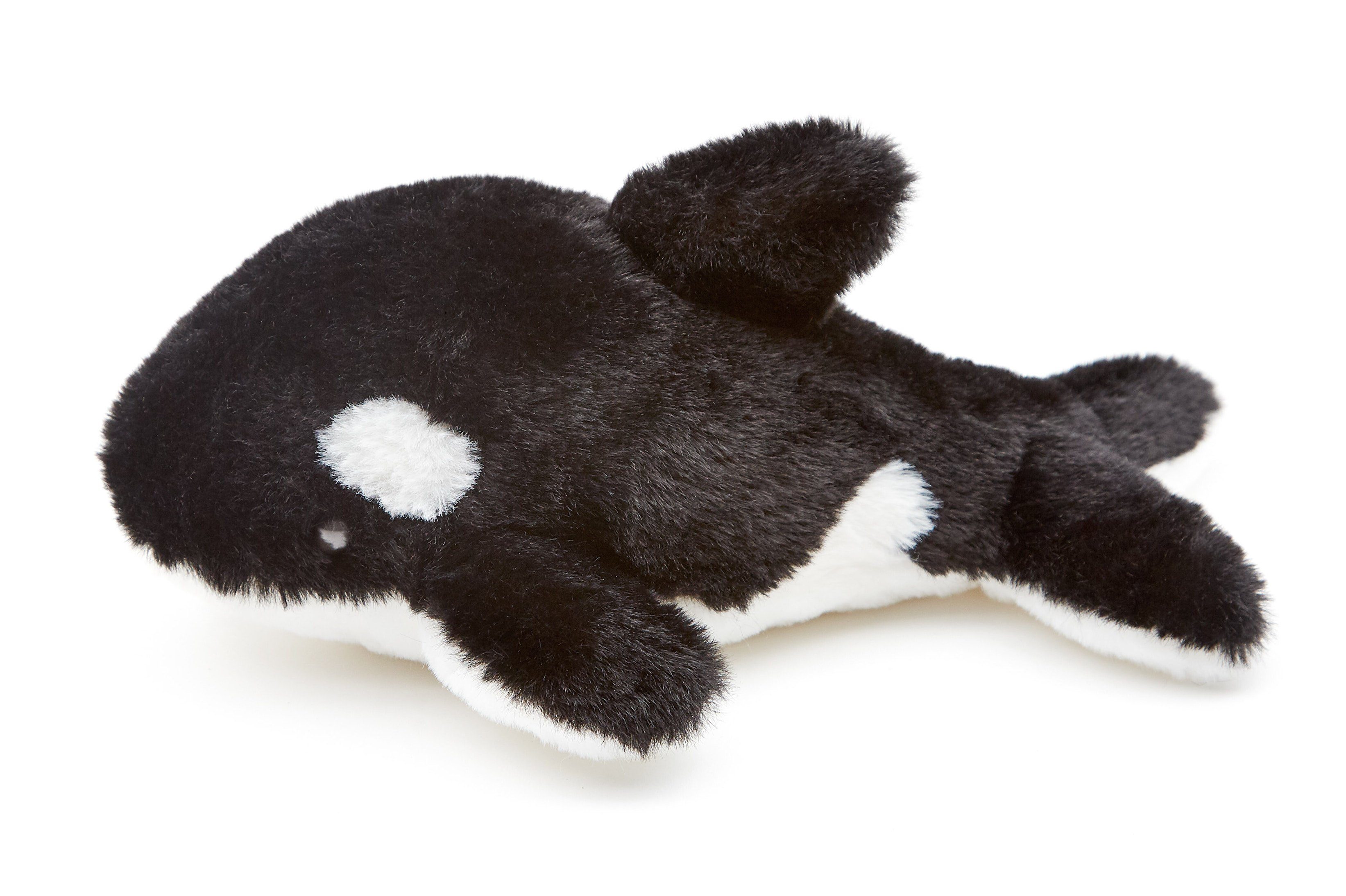 Uni-Toys Kuscheltier Orca - 23 cm (Длина) - Plüsch-Wal, Schwertwal - Plüschtier, zu 100 % recyceltes Füllmaterial