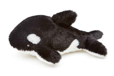 Uni-Toys Kuscheltier Orca - 23 cm (Länge) - Plüsch-Wal, Schwertwal - Plüschtier, zu 100 % recyceltes Füllmaterial