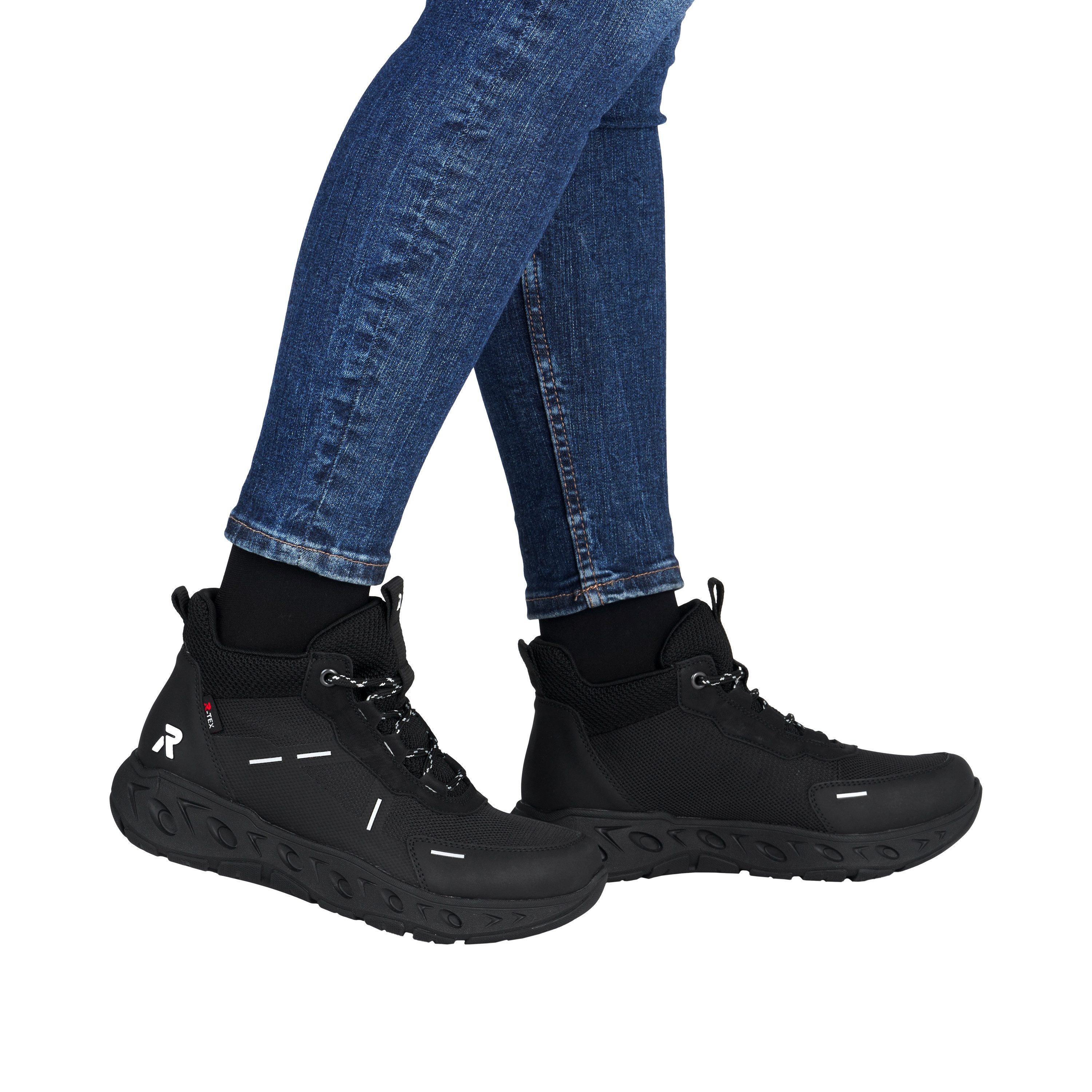 Rieker Schnürboots Outdoorboots, Schnürstiefelette, Plateausneaker mit TEX-Membrane