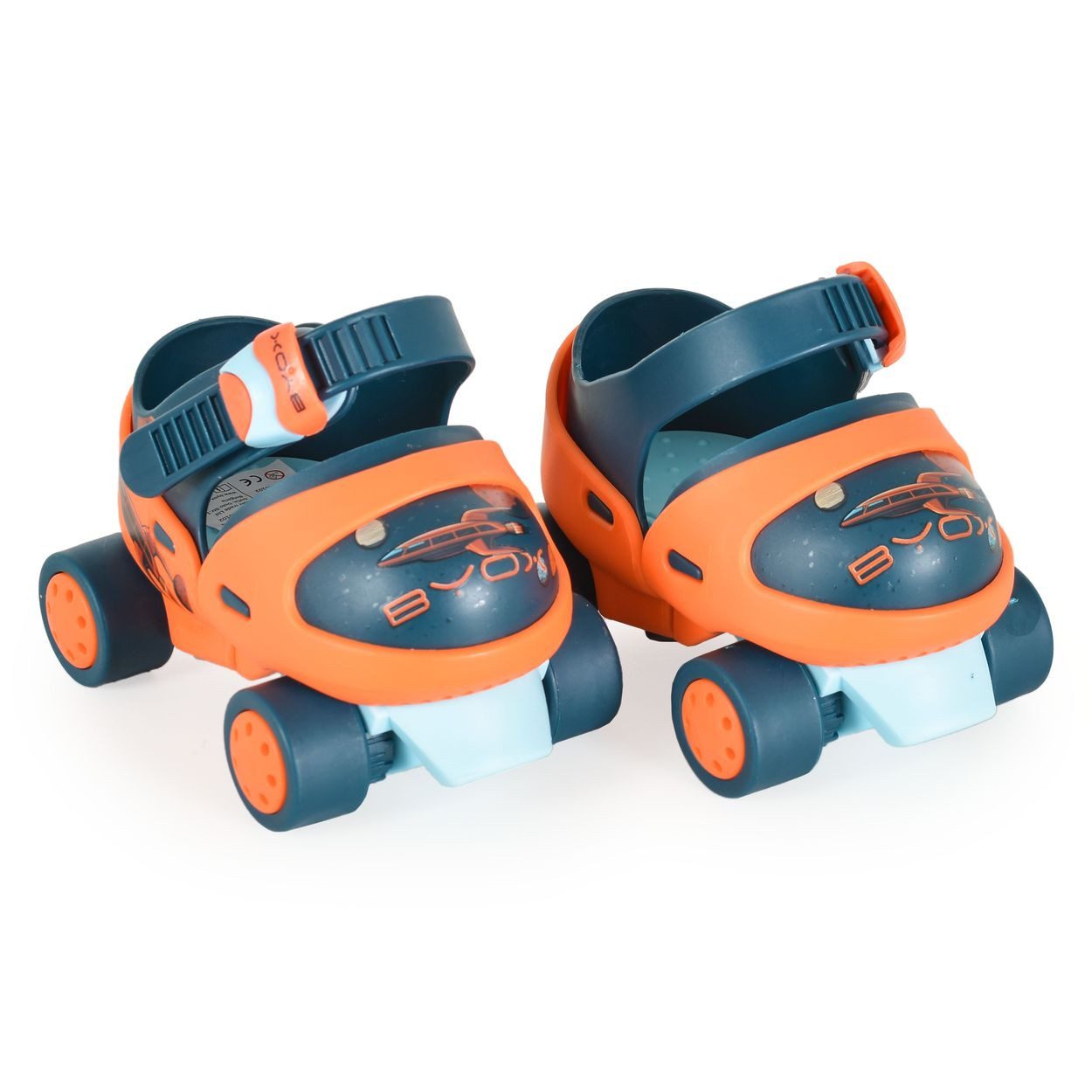 Byox Rollschuhe Rollschuhe Scooper Skates, Bremse vier Räder Kunststoffrollen ab 3 Jahren