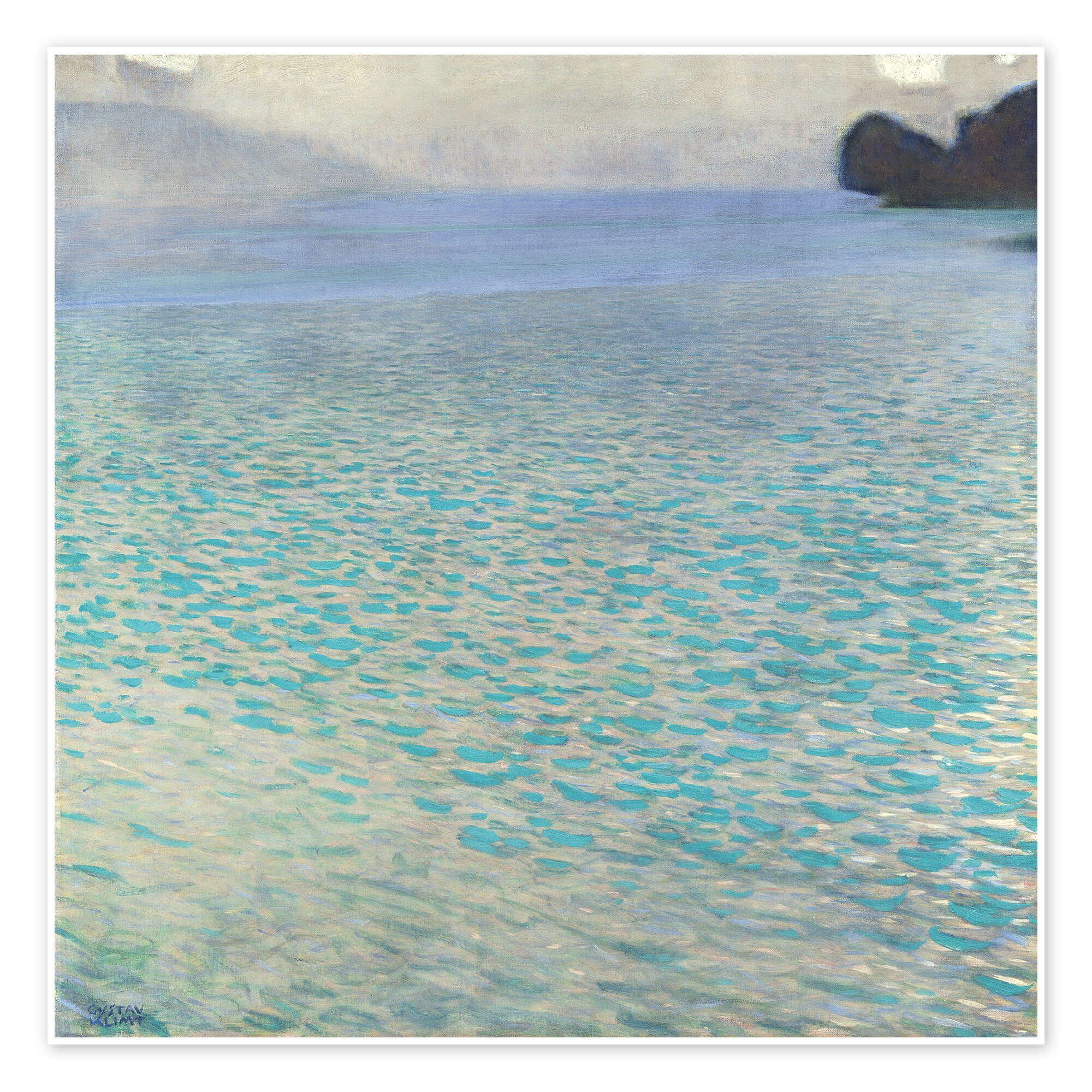 Posterlounge Wandbild Am Attersee, Gustav Klimt, erhältlich als Poster, Leinwandbild, Wandsticker oder Acrylglasbild