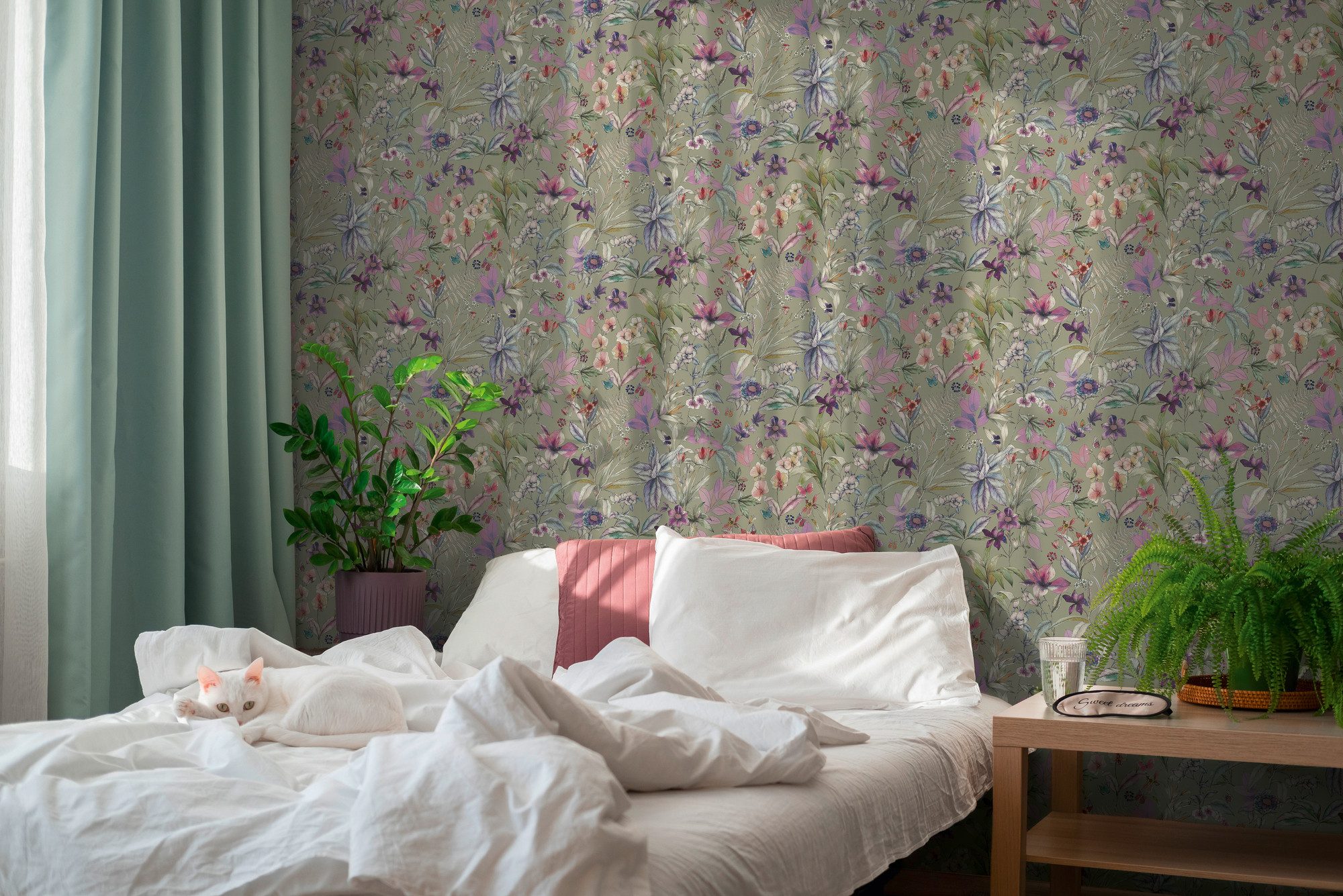A.S. Création Vliestapete Pintwalls III Blumentraum Aquarell, strukturiert, floral, (1 St), Aquarelldesign, florale Motive – Schlaf-, Wohnzimmer, Flur