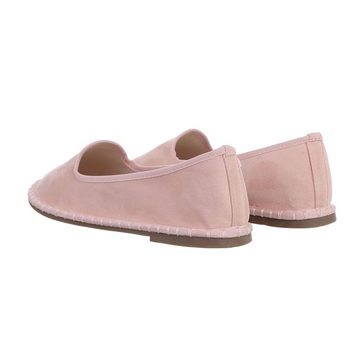 Ital-Design Damen Schlupfschuhe Freizeit Slipper Flach Slipper in Altrosa