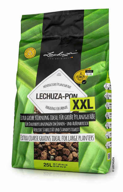 Lechuza® Pflanzgranulat Lechuza Substrat Pon XXL 25L torffrei 19542 Pflanzsubstrat, (1-St)